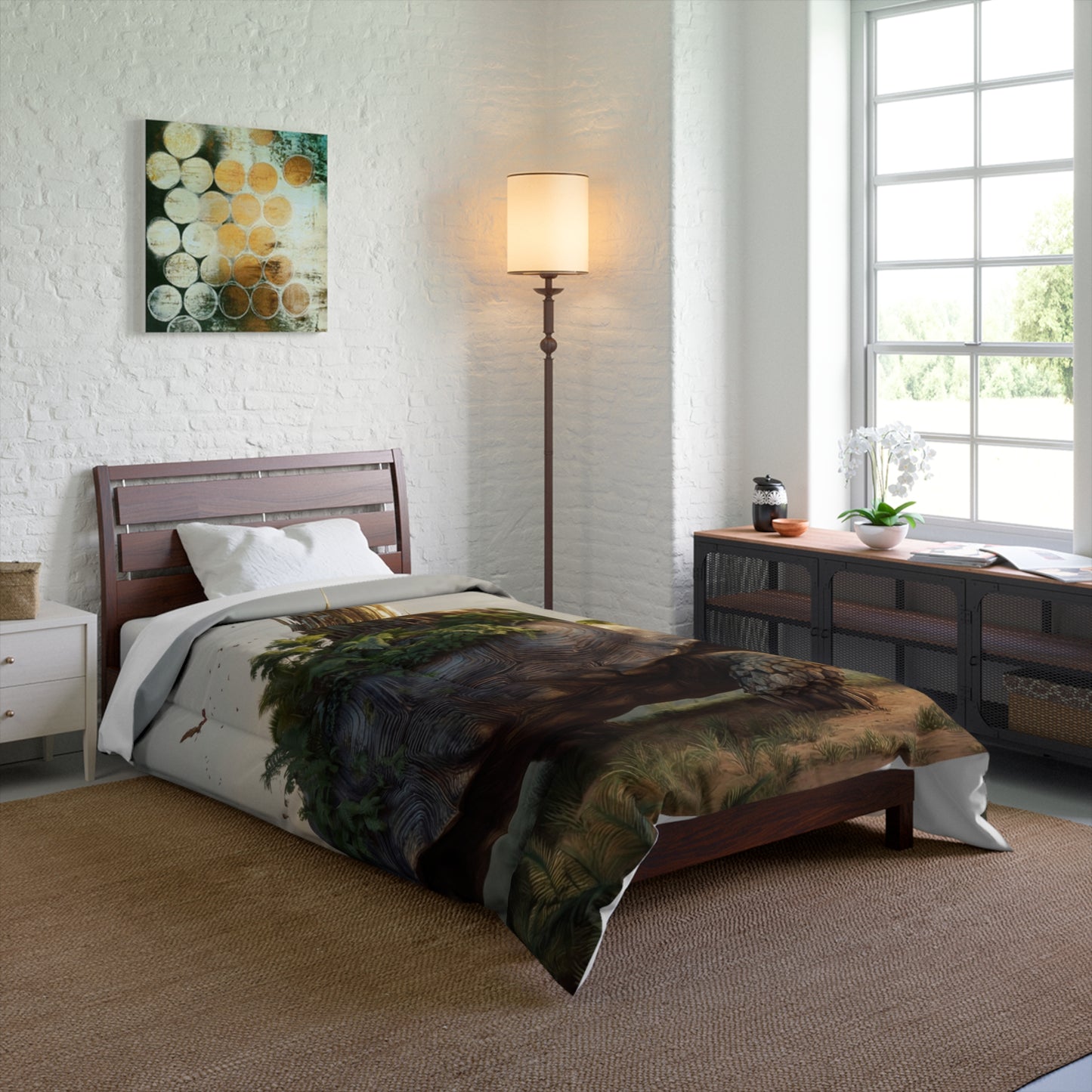 Turtle’s Kingdom Comforter – Golden Castle on Ancient Shell