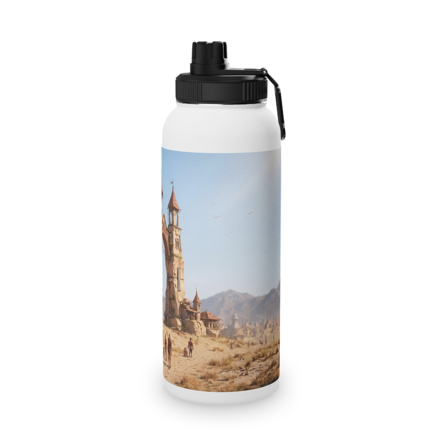 Desert Citadel Water Bottle – Sun-Kissed Oasis Gateway