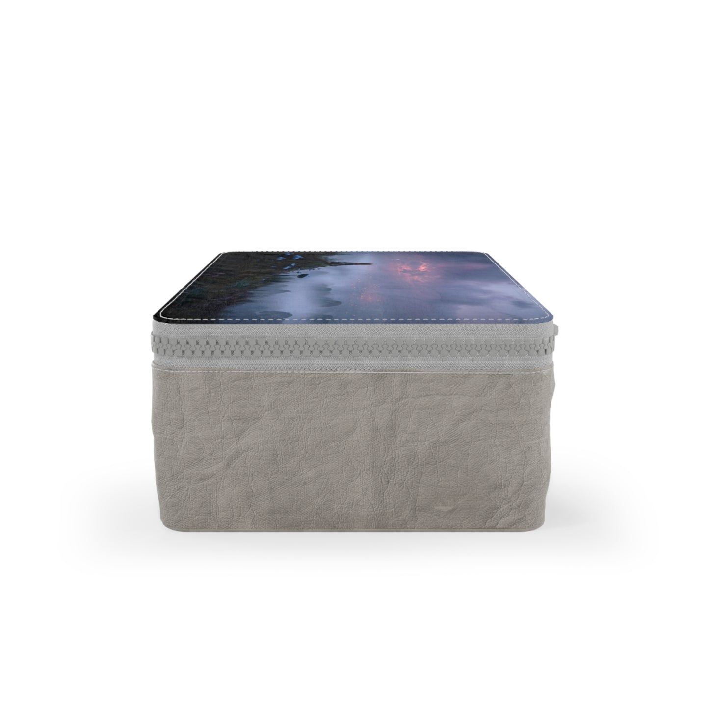 Moonlit Sentinel Paper Lunch Bag – Twilight Meadow with Glowing Fungi