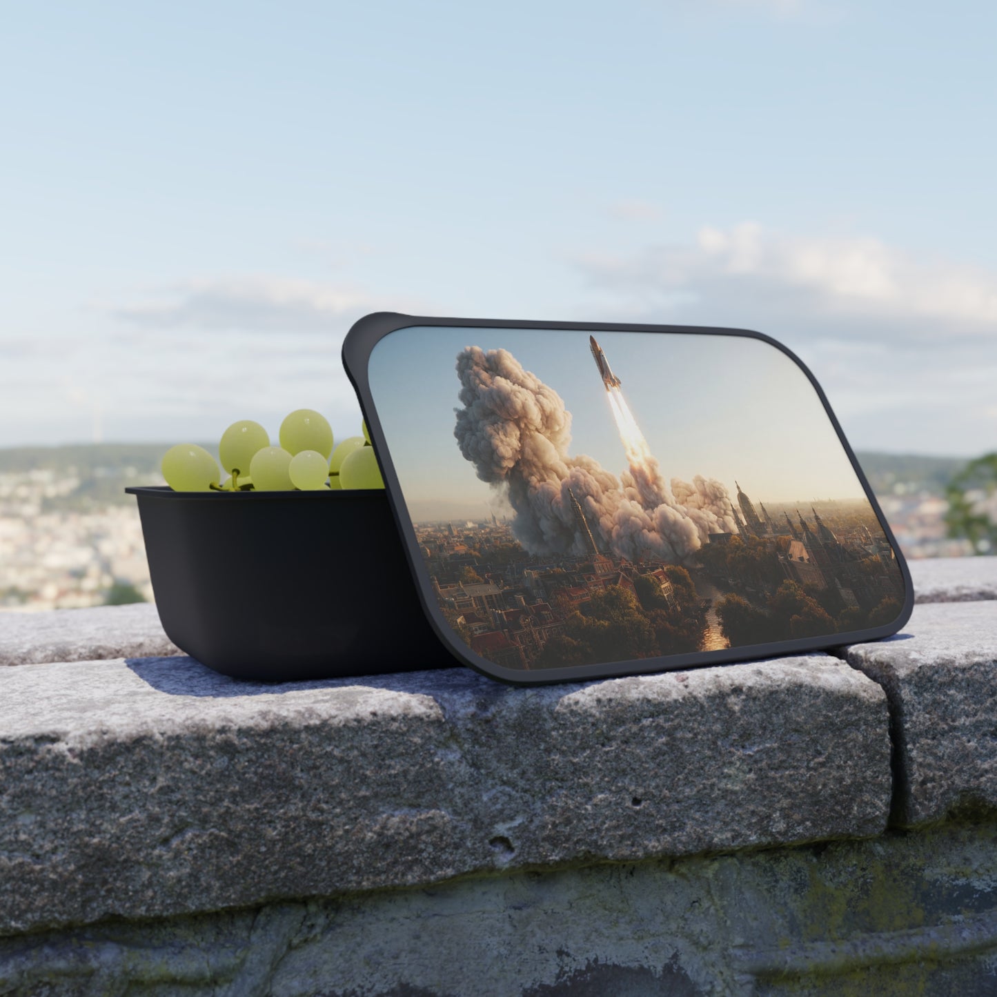 Rocket Launch PLA Bento Box with Band and Utensils – Urban Skyward Ascent