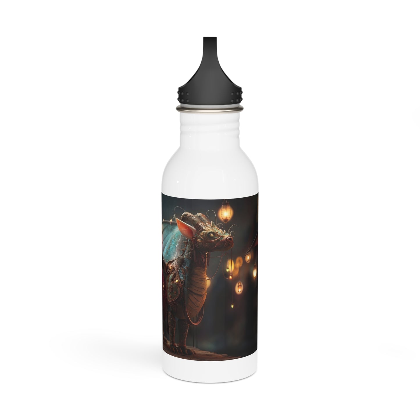 Celestial Dragon Stainless Steel Water Bottle – Winged Guardian of Twilight Markets