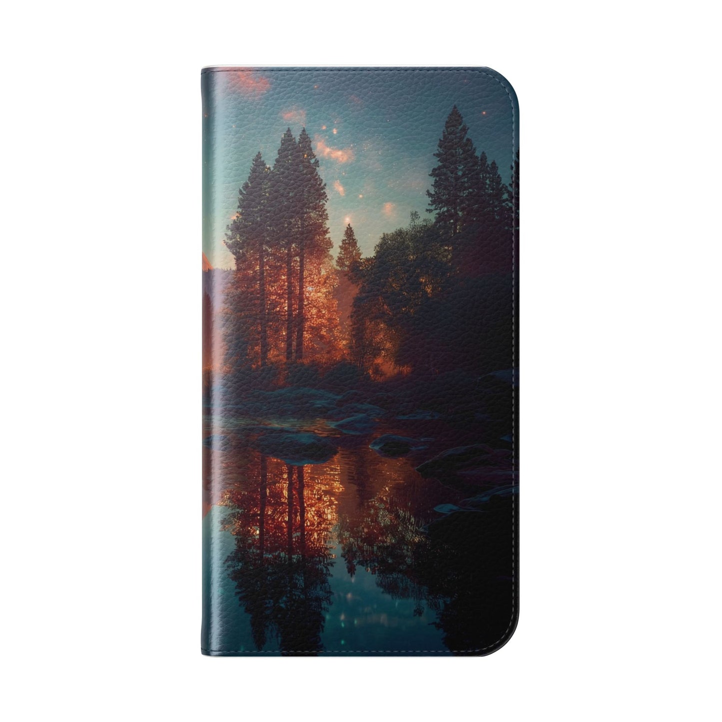 Starlit Valley Flip Cases – Twilight River and Half Dome Reflections