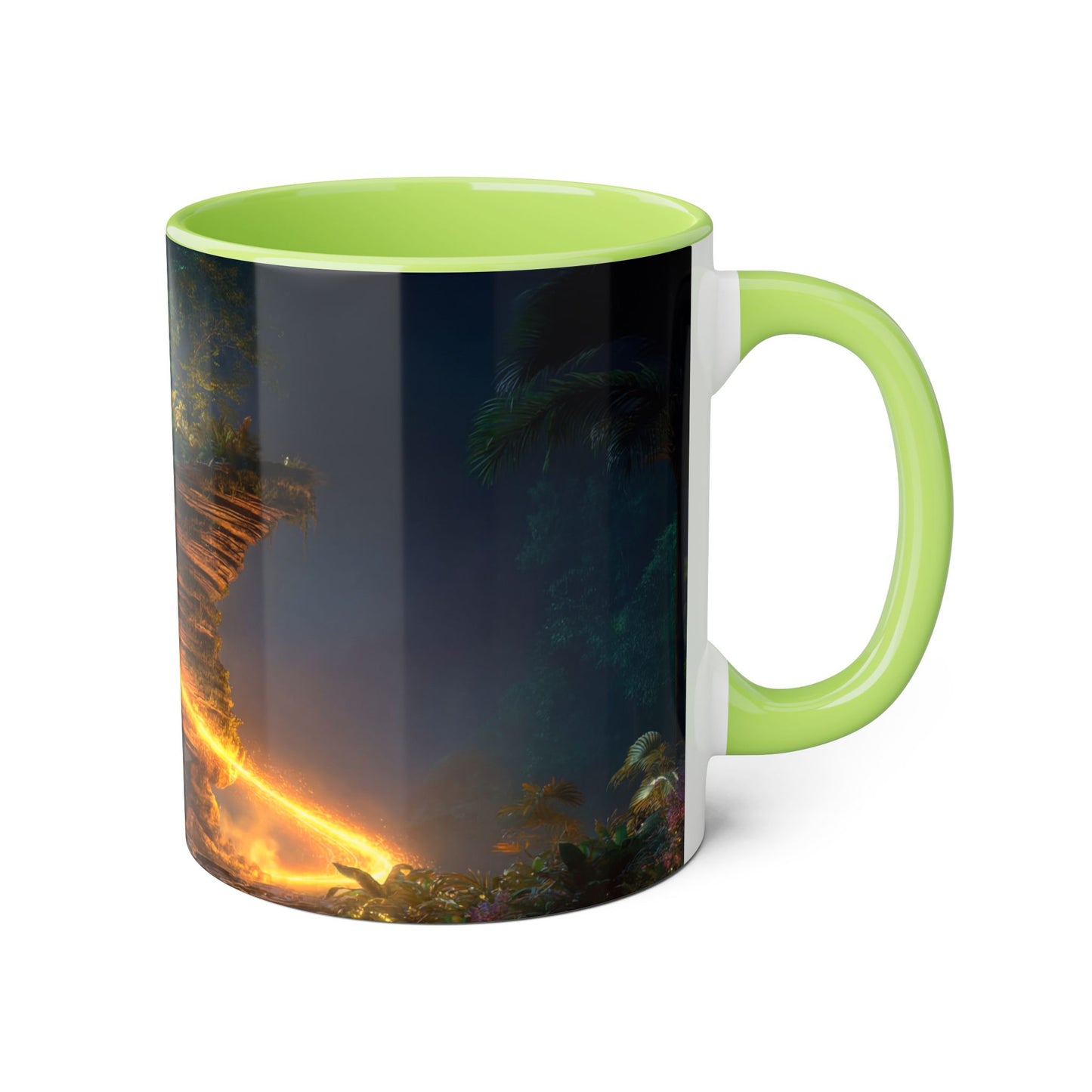 Floating Island Tree Accent Mugs, 11oz – Luminous Twilight Sanctuary