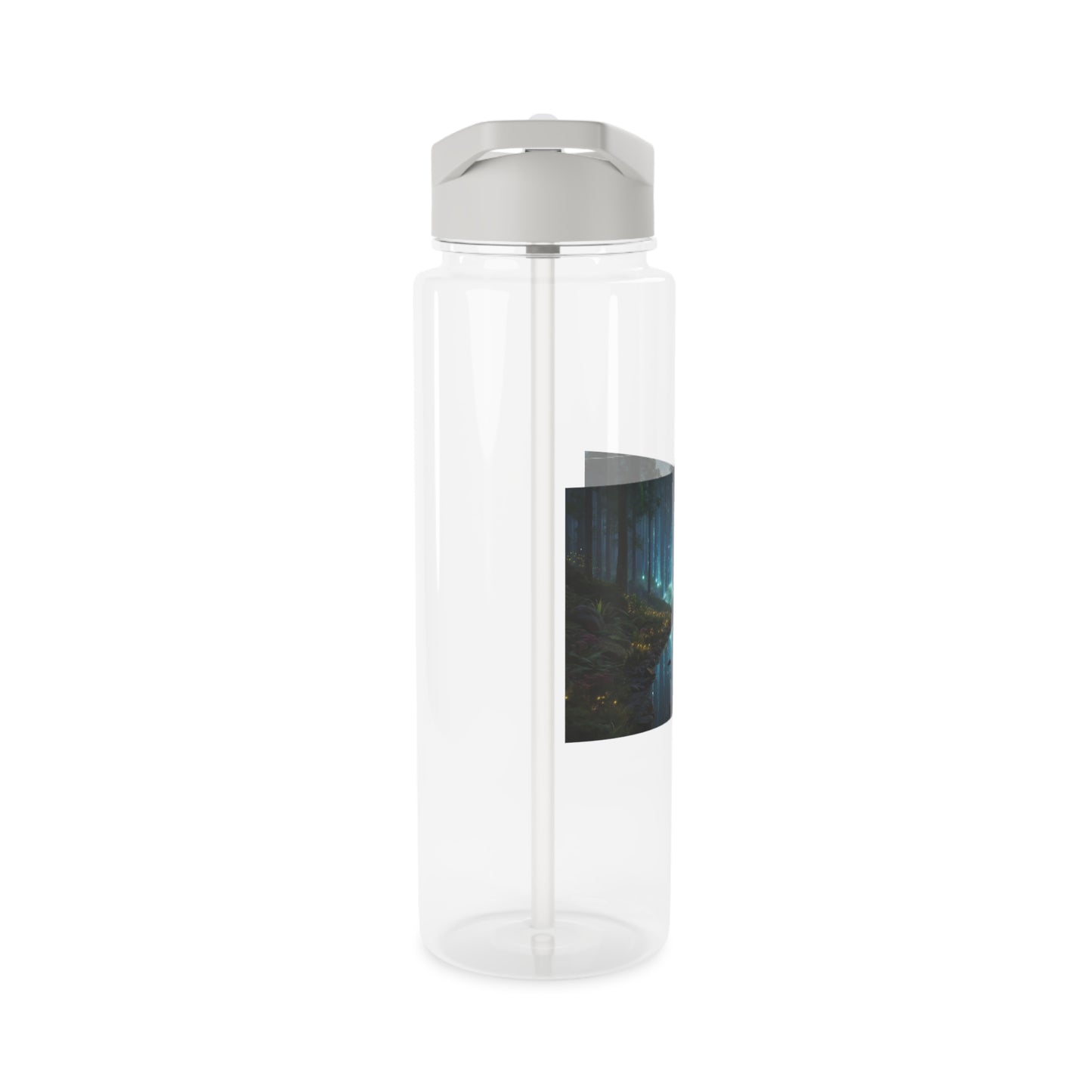 Glowing Tree Stream Tritan Water Bottle – Bioluminescent Forest Pathway