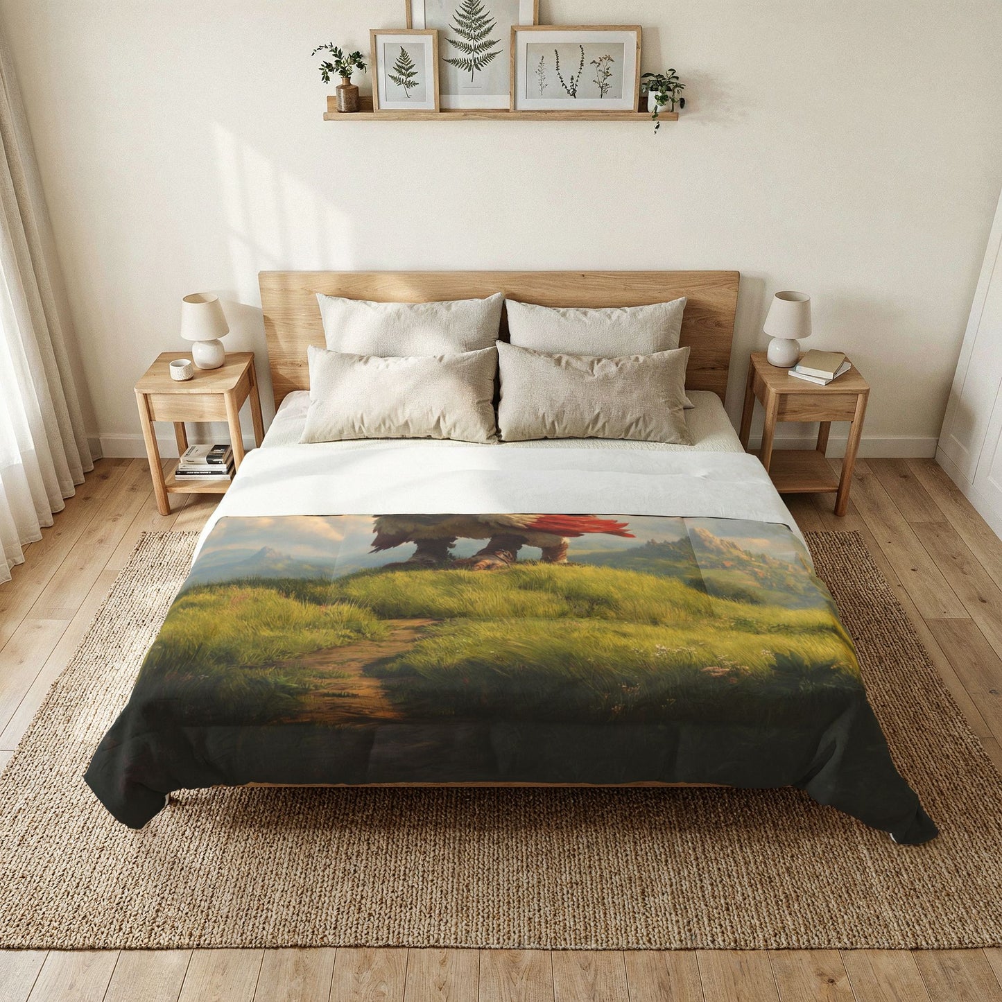 Guardian Griffin Cotton Comforter – Verdant Hilltop Adventure
