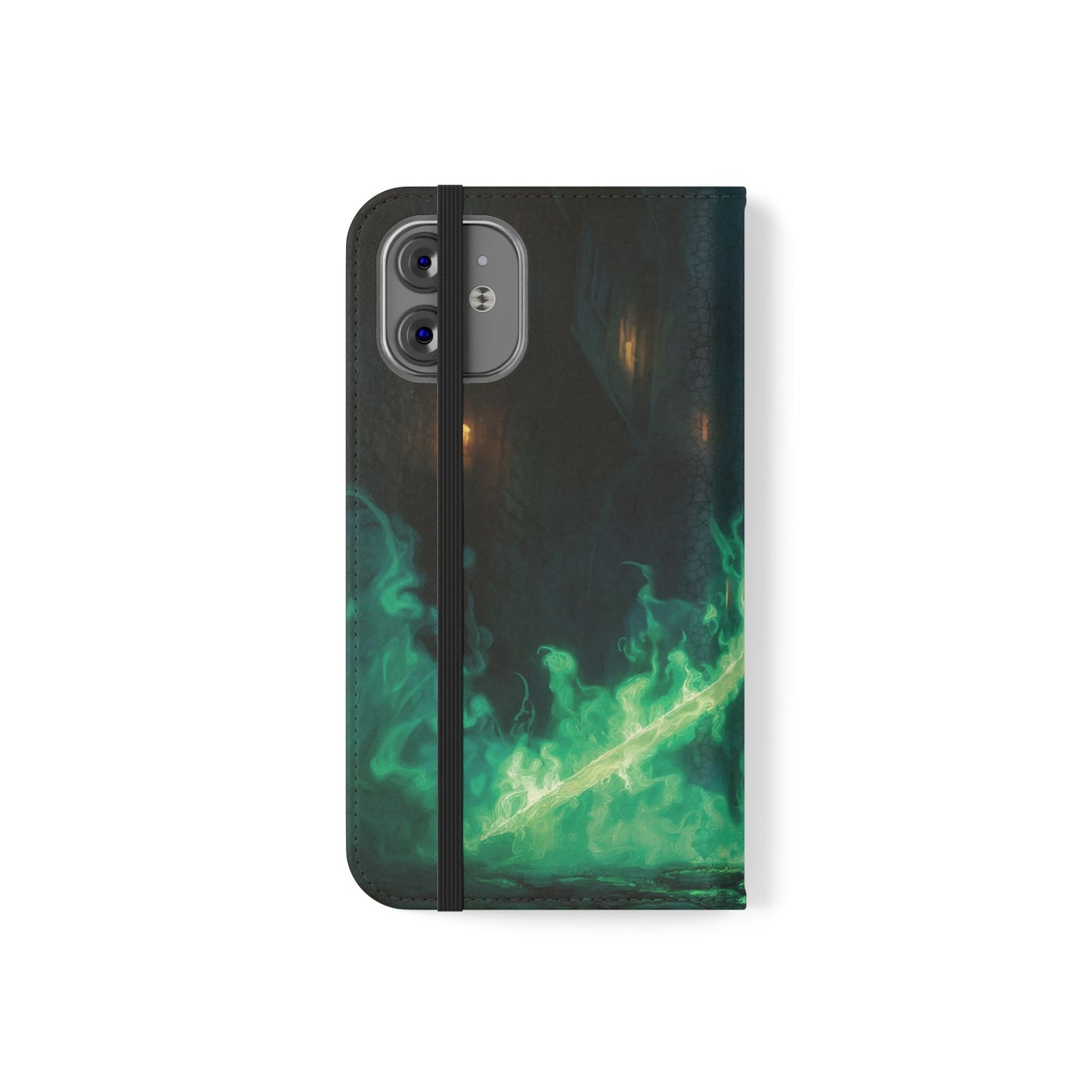 Glimmerblade Guardian Flip Cases – Teal Phantom Knight Portrait