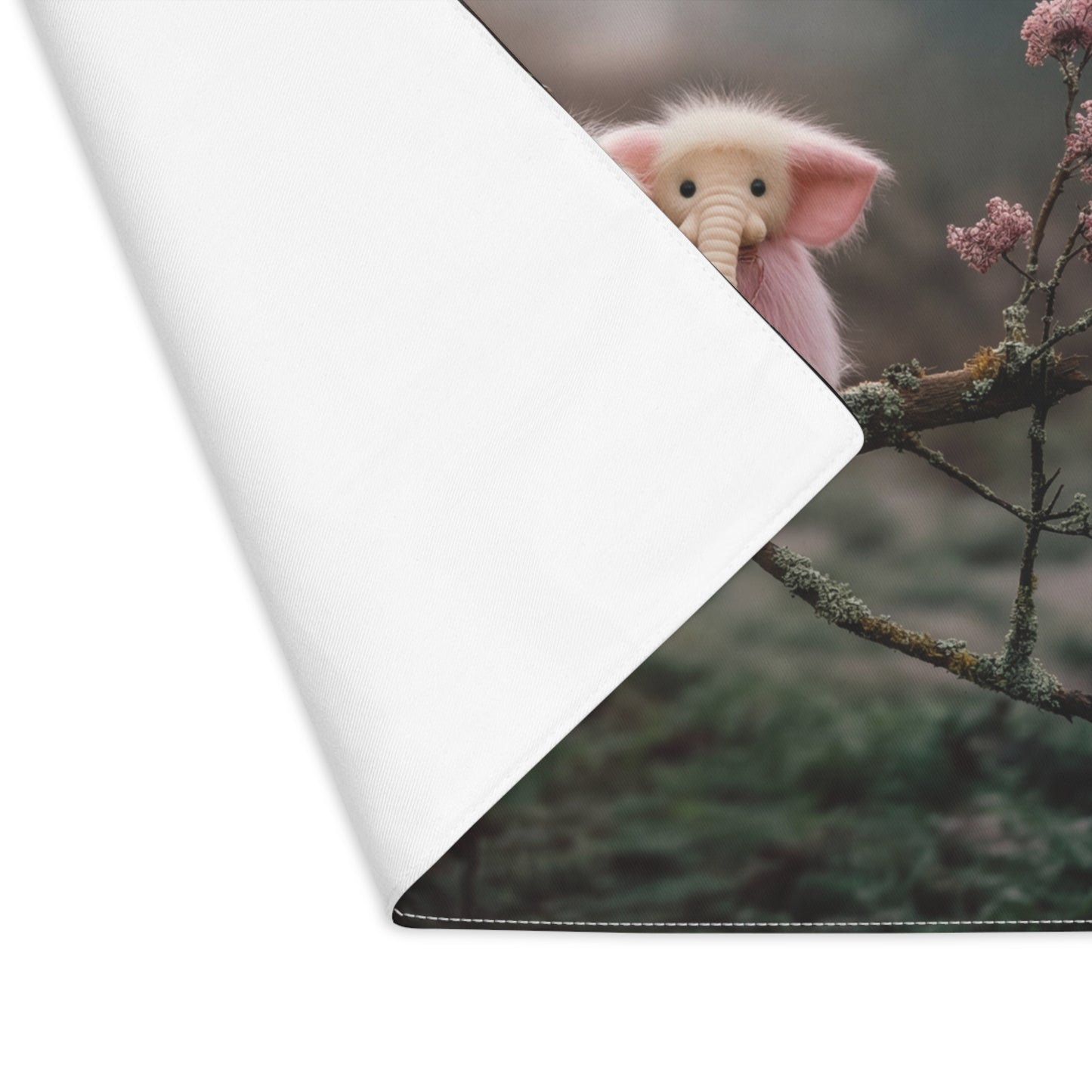 Three Furry Elephant Friends Placemat – Twilight Meadow Guardians