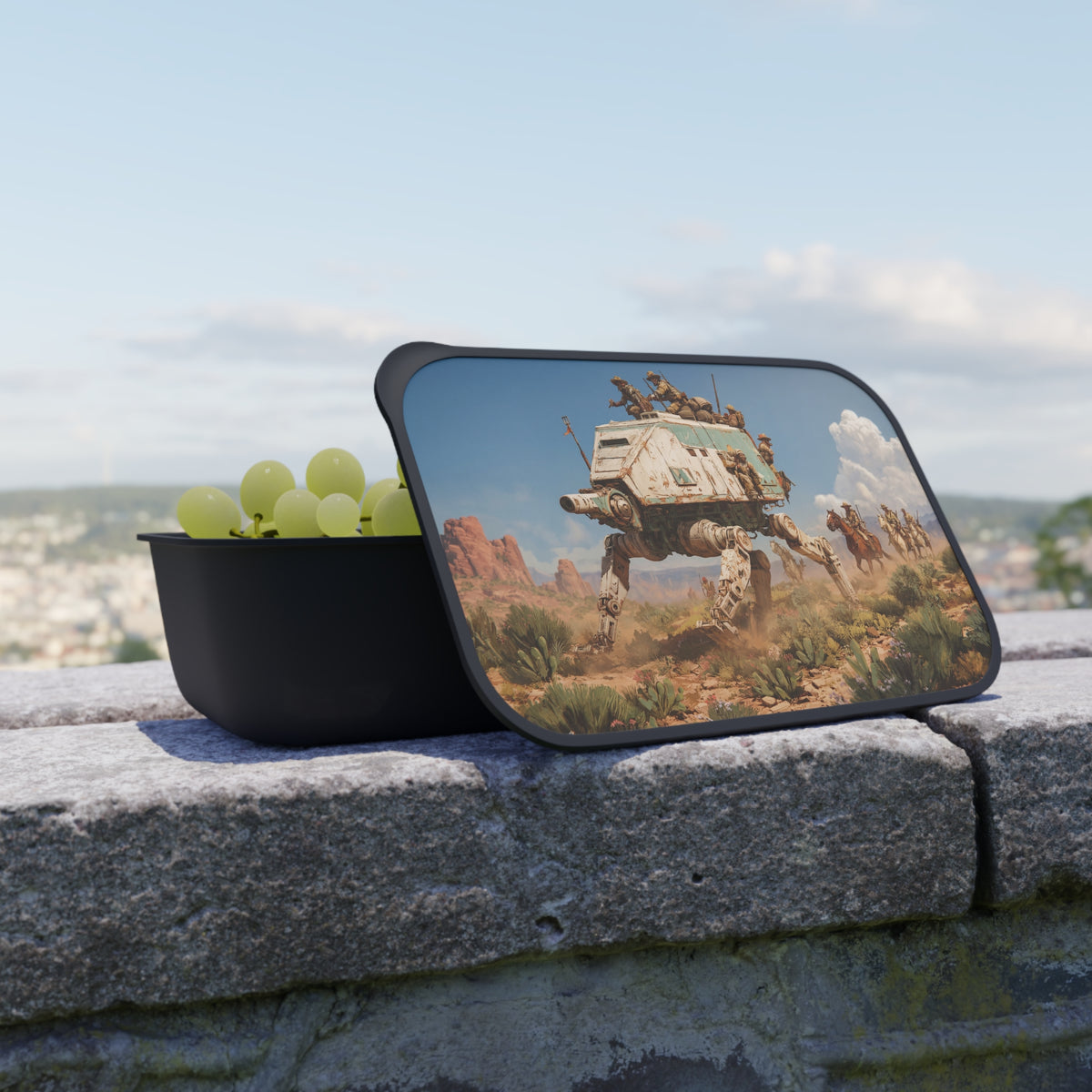 Desert Frontier AT-AT PLA Bento Box with Band and Utensils – Dusty Wasteland March