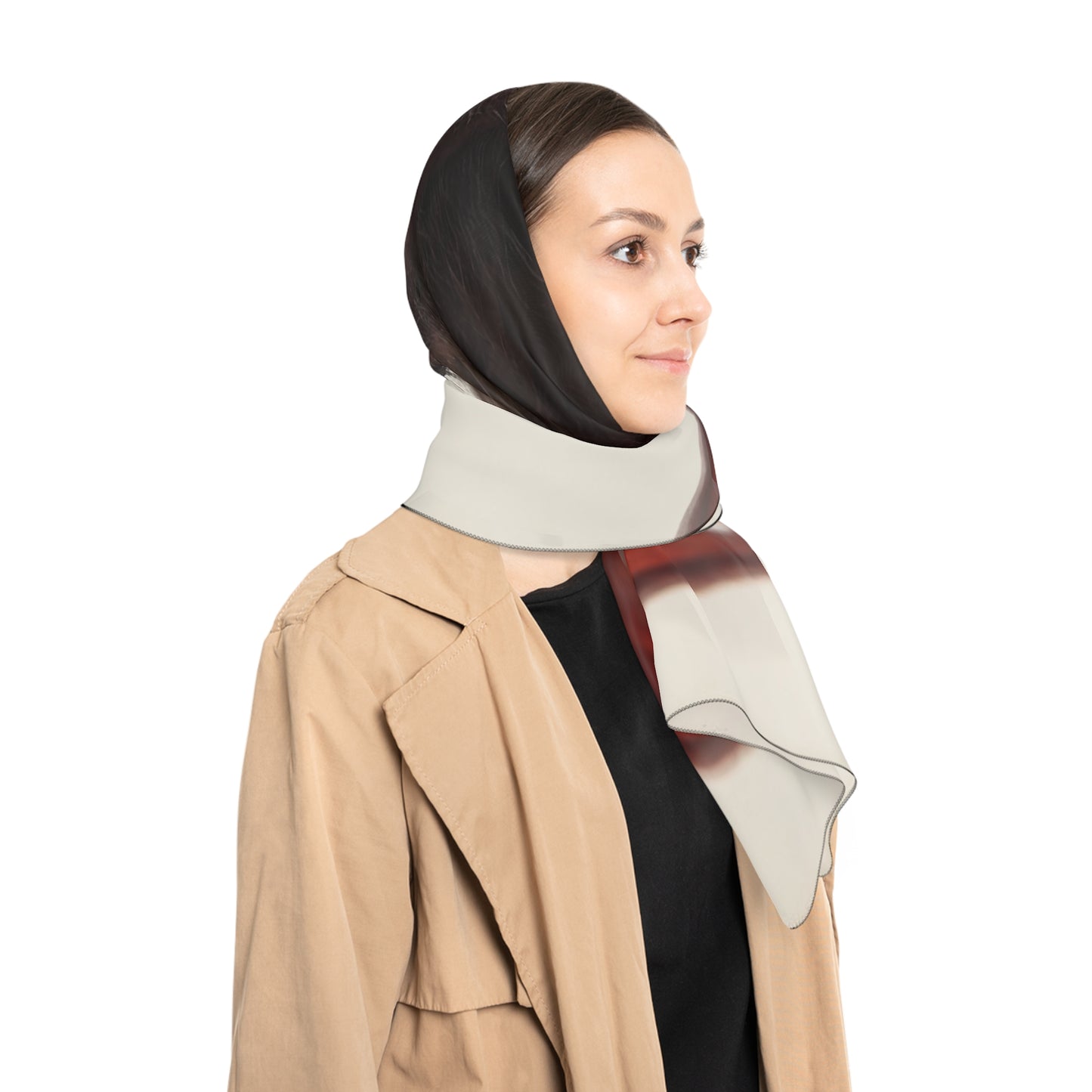 Fiendish Winged Horror Poly Scarf – Crimson Shadow Roar