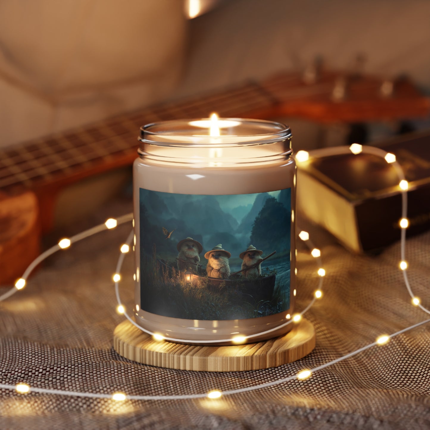 Three Hedgehog River Pilots Scented Soy Candles with White Lid, 9oz – Twilight Canoe Voyage