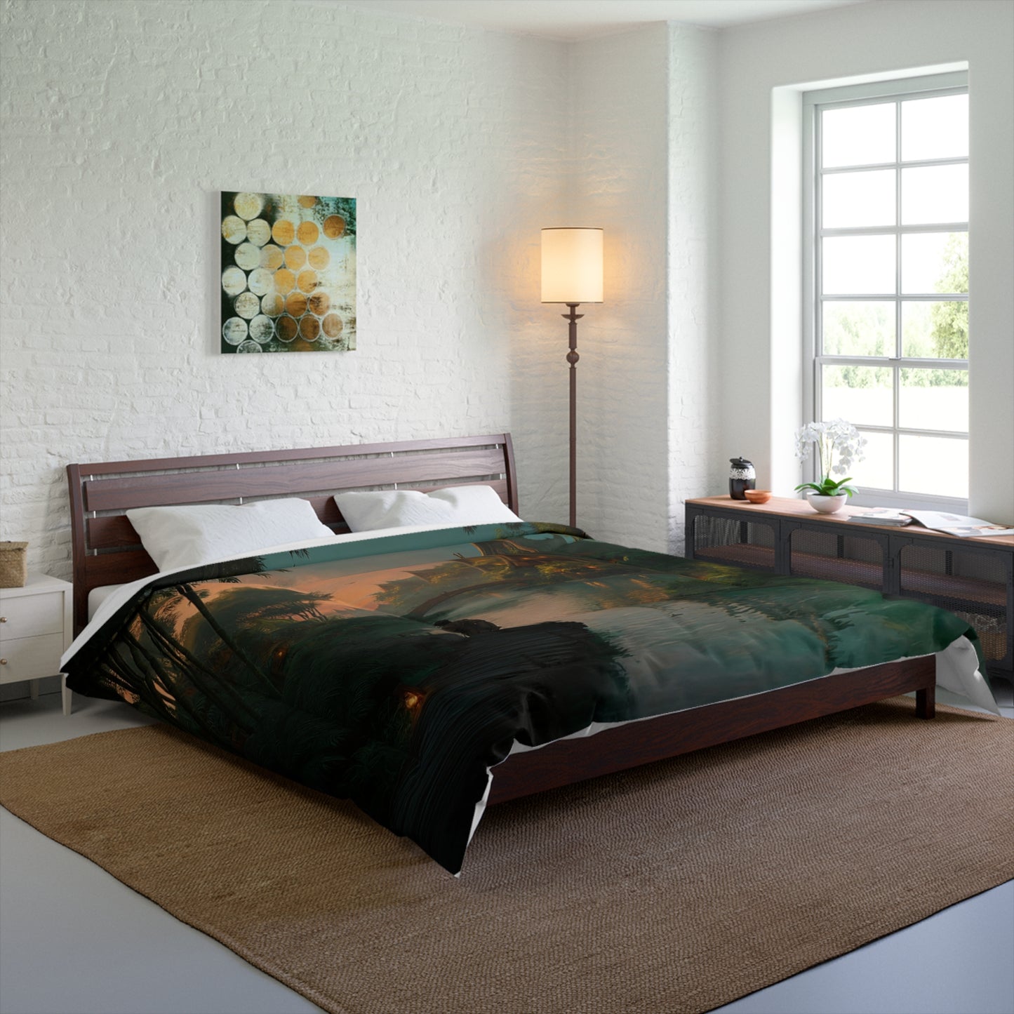 Bamboo River Village Comforter – Twilight’s Whispering Path