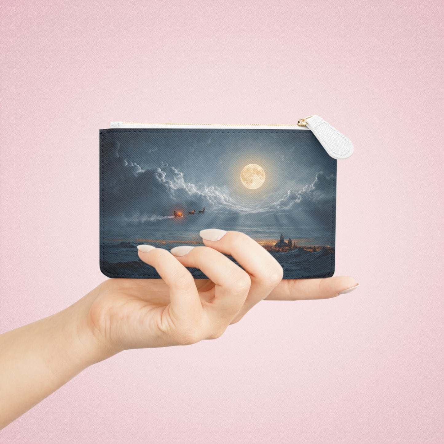Moonlit Sleigh Ride Mini Clutch Bag – Whispers of Winter’s Journey