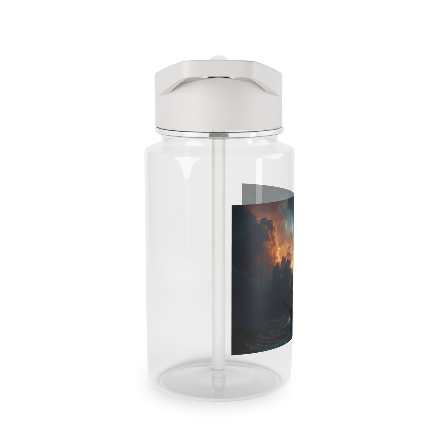 Stormlit Galleon Tritan Water Bottle – Golden Dawn at Sea