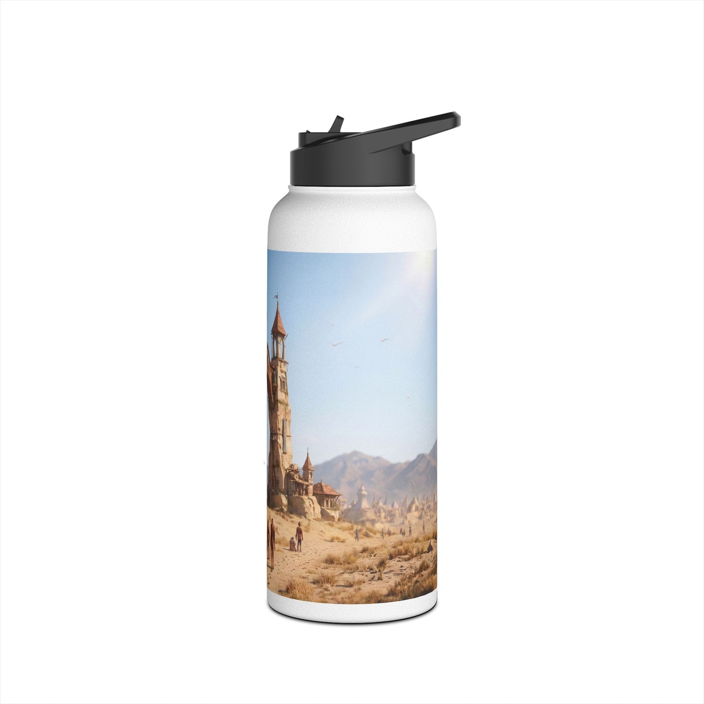 Desert Citadel Water Bottle – Sunlit Ruins of the Forgotten Kingdom