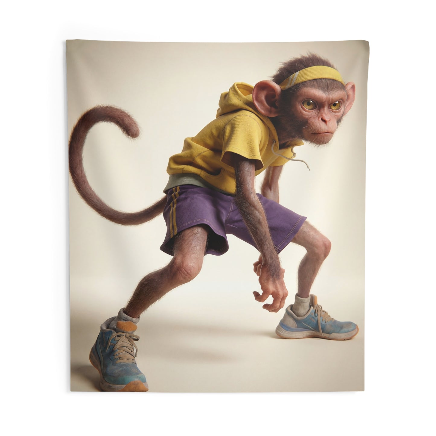 Athletic Monkey Indoor Wall Tapestries – Ready to Sprint Through Your Space