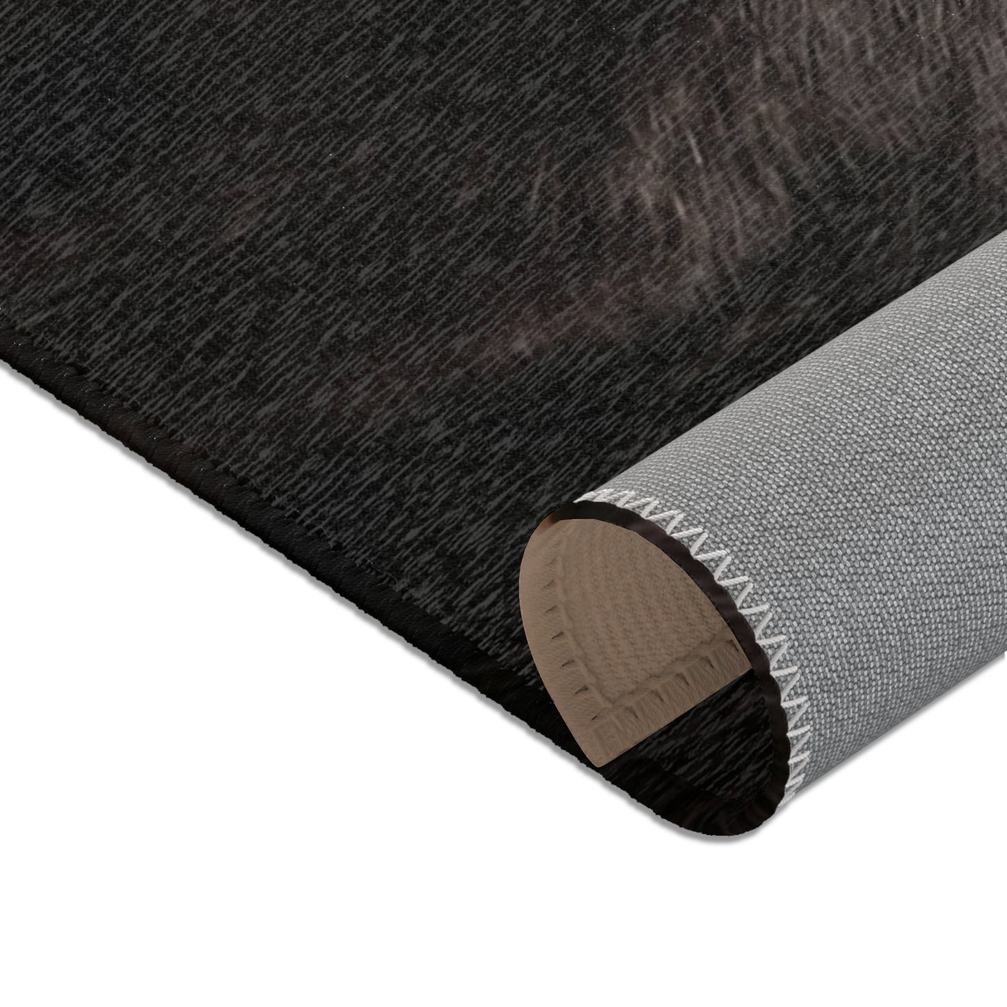 Two Black Kittens Heart Rug – Soft Velvet Love Token