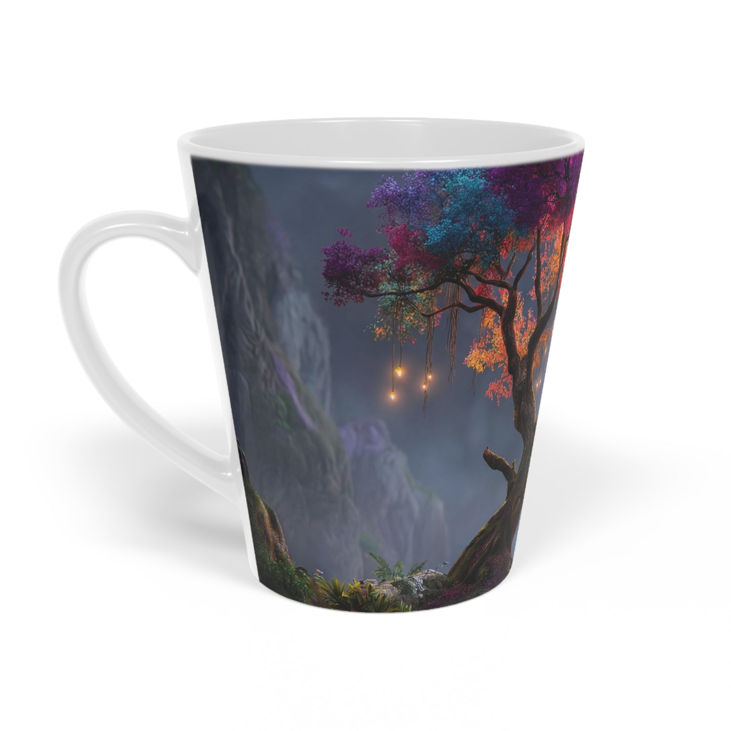 Chroma Grove Latte Mug, 12oz – Rainbow Canopy Lanterns