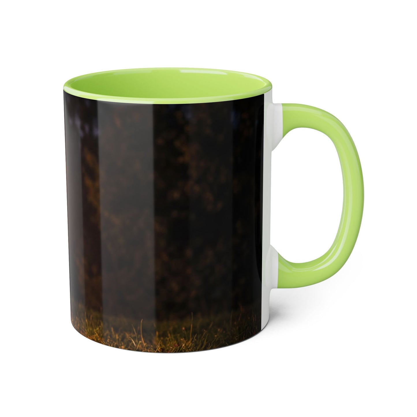 Prism Deer Accent Mugs, 11oz – Neon Spirit of the Night Meadow
