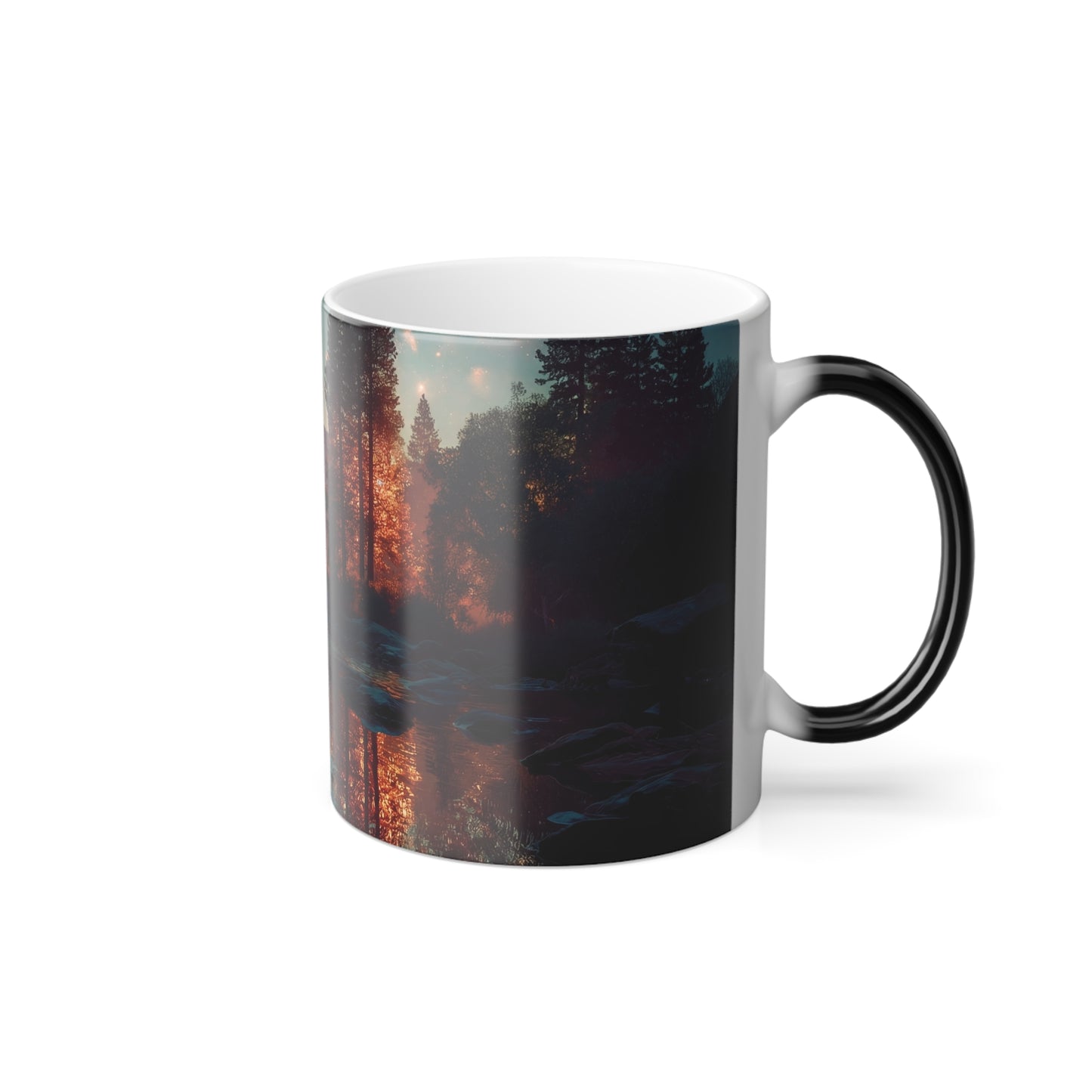 Starlit Valley Color Morphing Mug, 11oz – Twilight Reflections & Mountain Glow