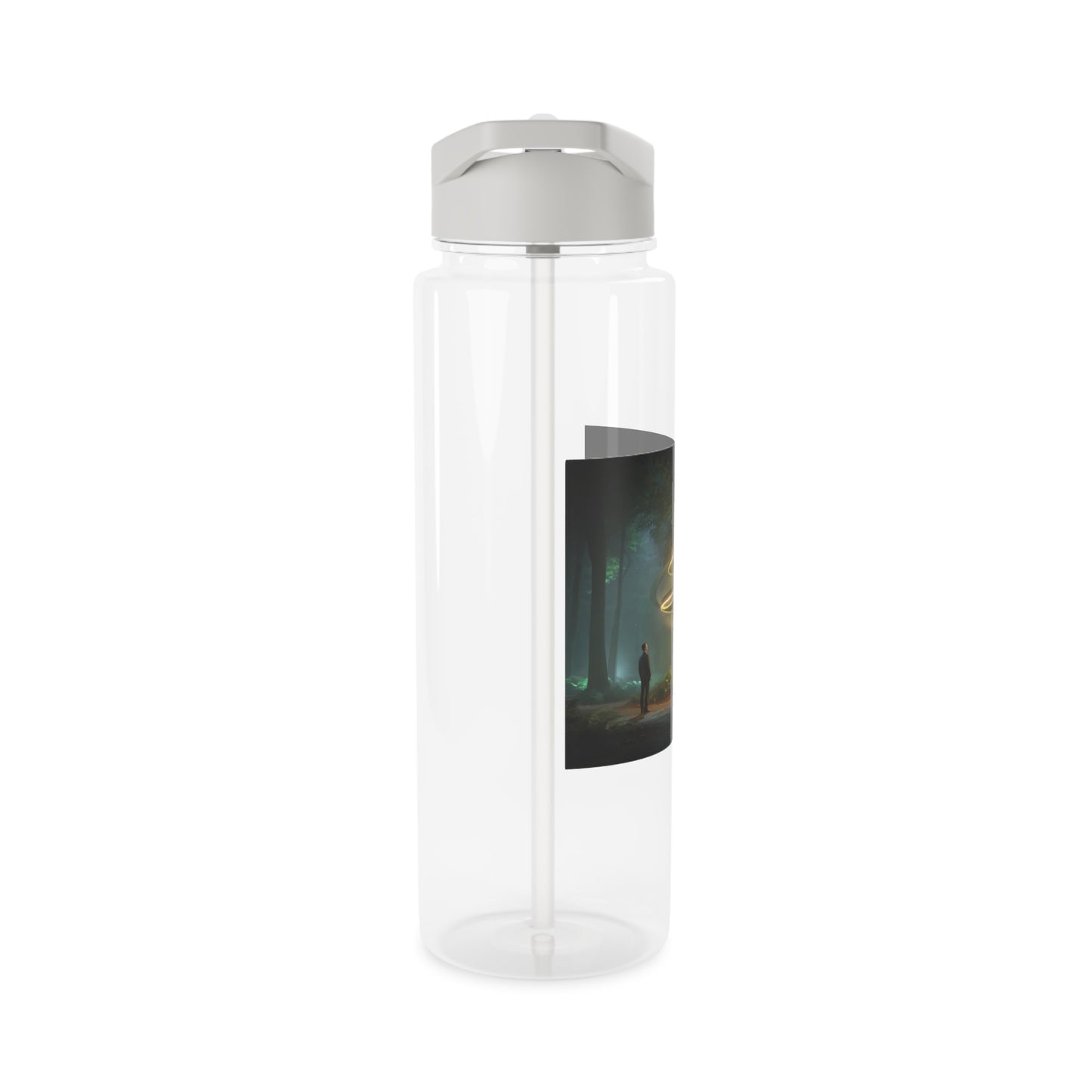 Spiral Light Guardian Tritan Water Bottle – Forest Sentinel Vortex