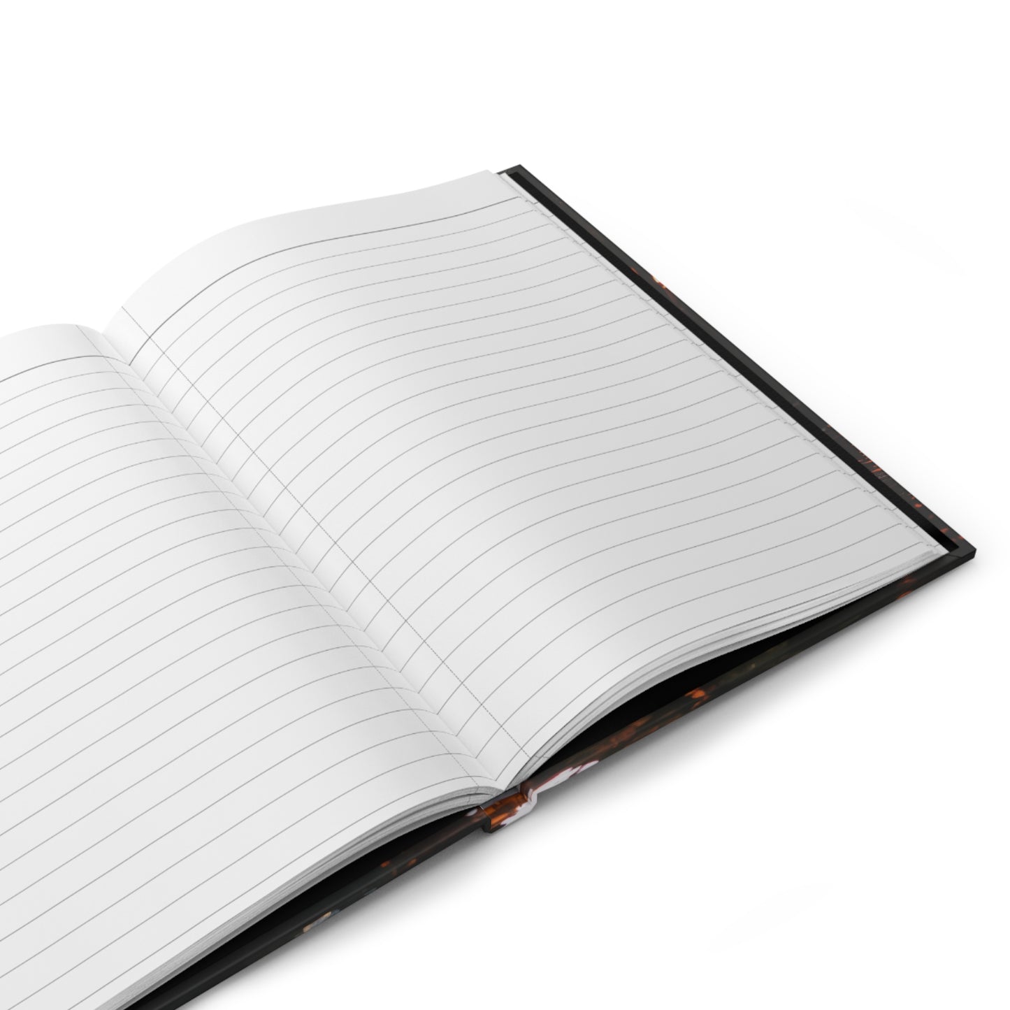 Lantern River Journey Hardcover Journal Matte – Golden Glow Through Whispering Canopy