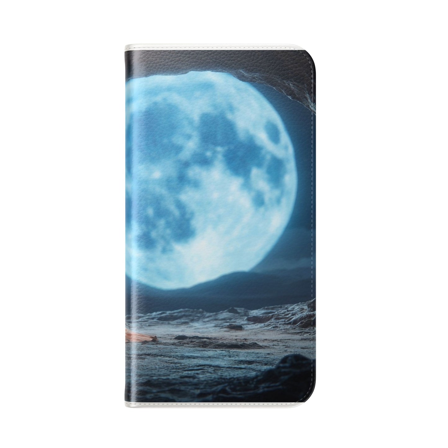 Lunar Meditation Flip Cases – Serene Monk Under Moonlight