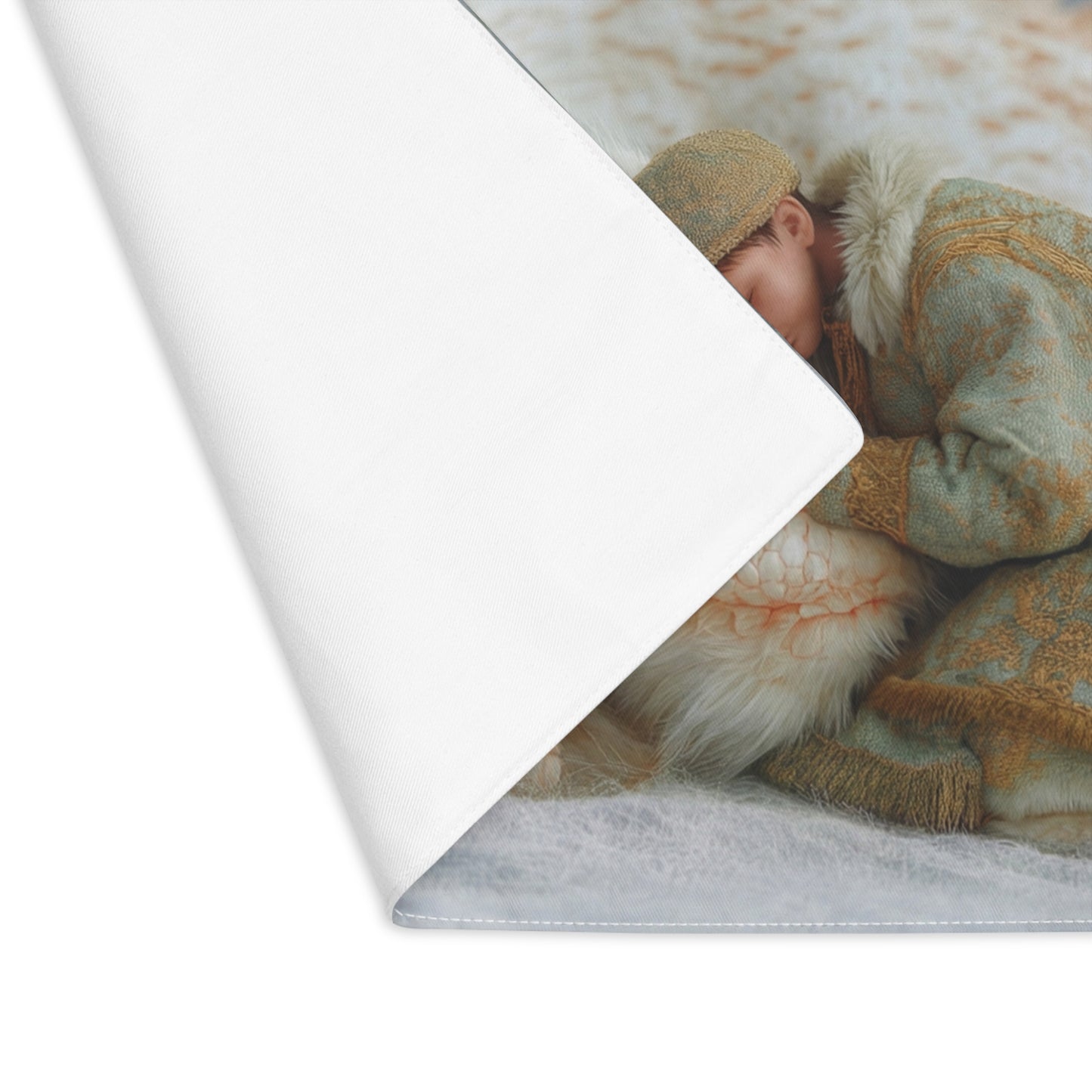 Snowbound Dragon Companion Placemat – Gentle Winter Dream for Your Table