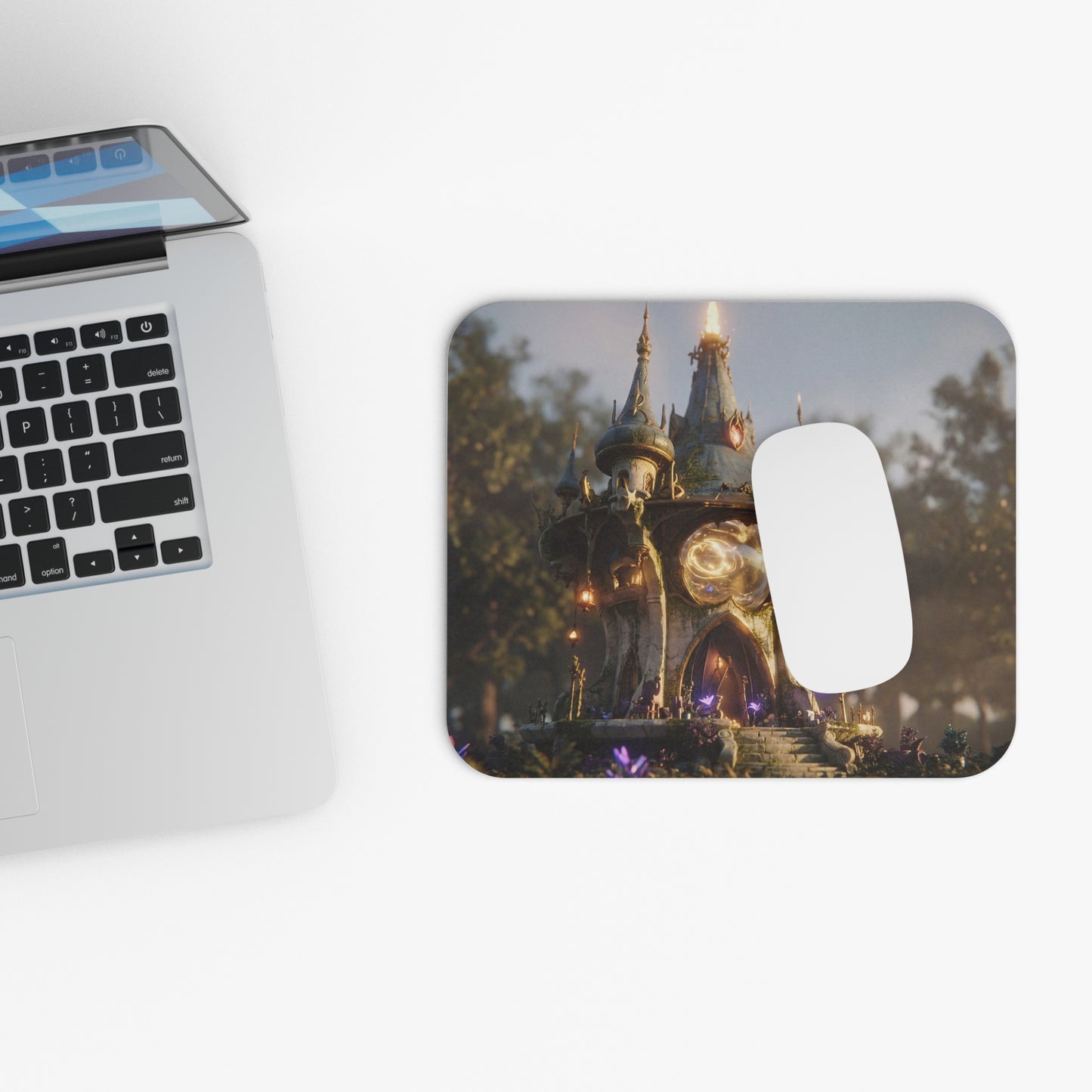 Whispering Grove Observatory Mouse Pad – Twilight Magic Portal