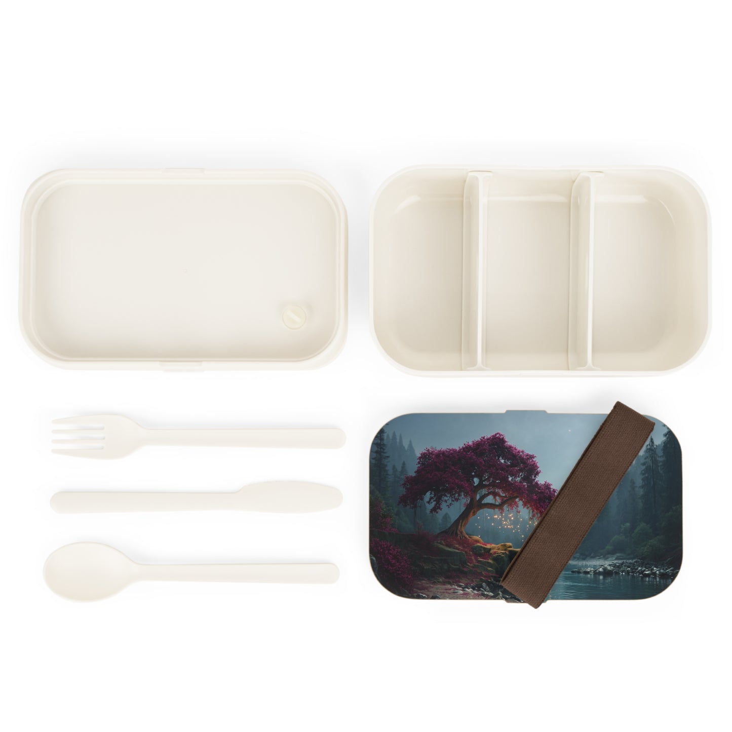 Crimson Willow Bento Lunch Box – Twilight’s Whispering Grove