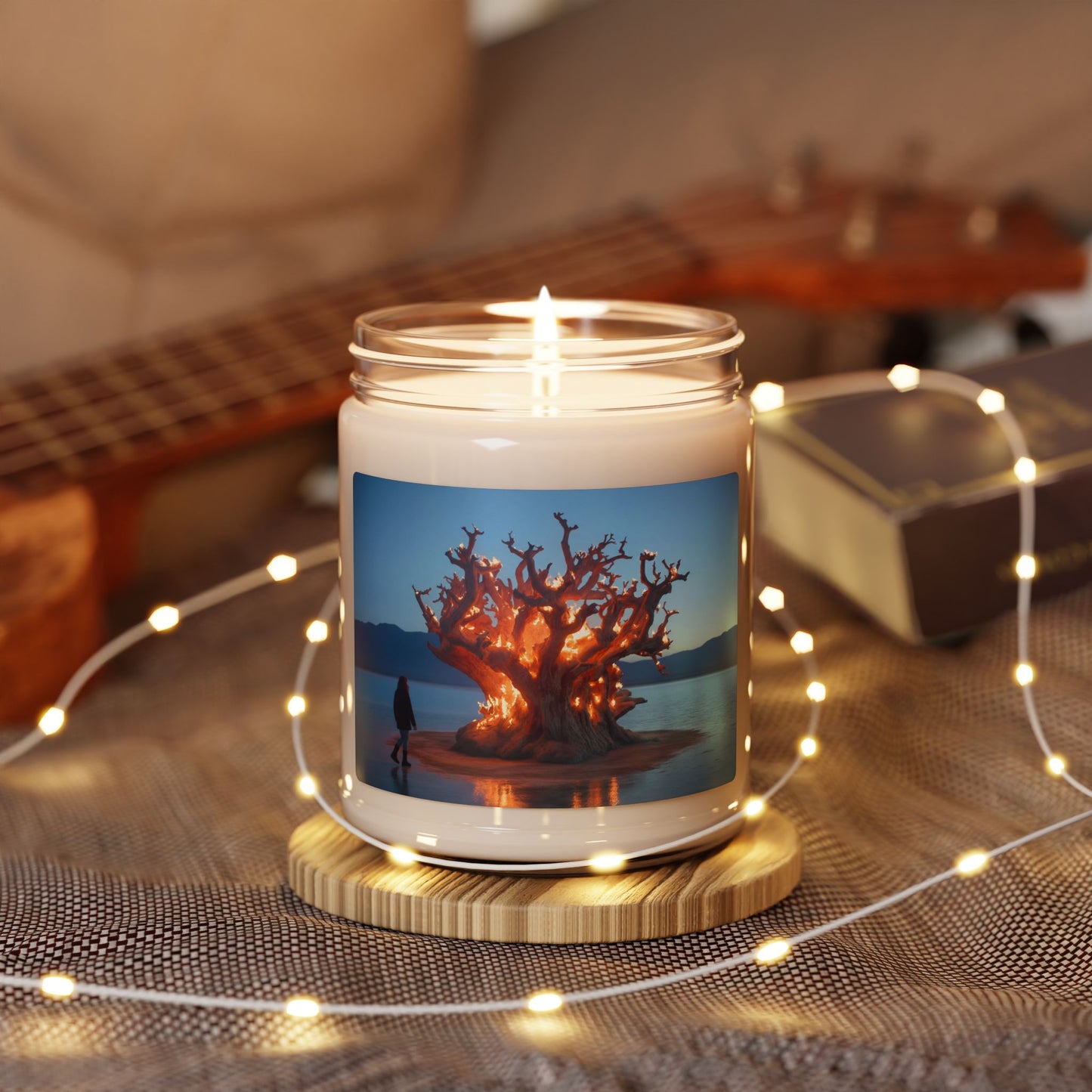 Burning Oracle Tree Scented Soy Candle, 9oz – Warmth in the Stillness