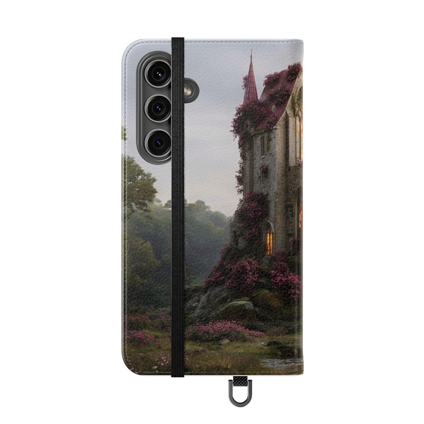 Blossom Spire Flip Cases – Pink Ivy Gothic Castle Cover