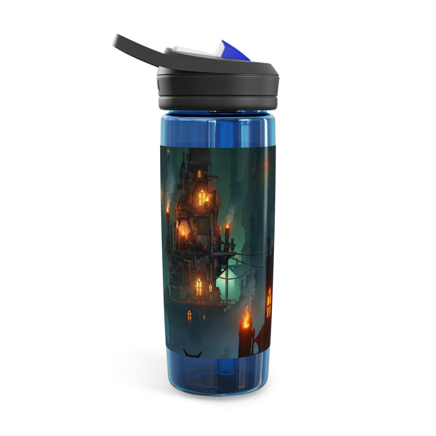 Gilded Sky Cities CamelBak Eddy® Water Bottle, 20oz\25oz – Warm Light Through Misty Peaks