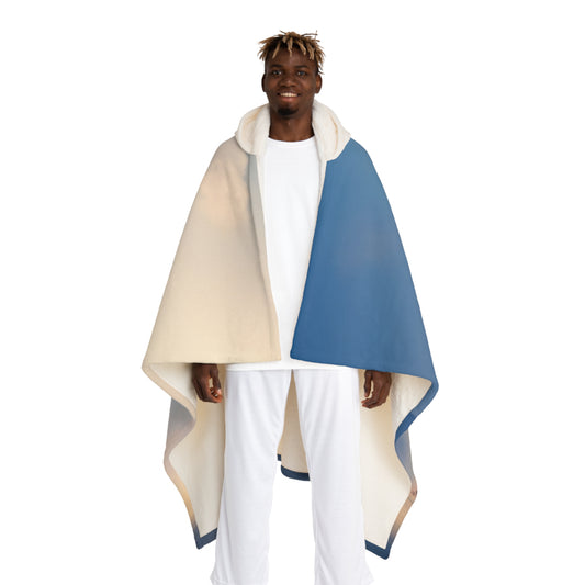 White Stone Sentinel Blanket – Desert Gateway Dreamscape Hooded Sherpa Fleece
