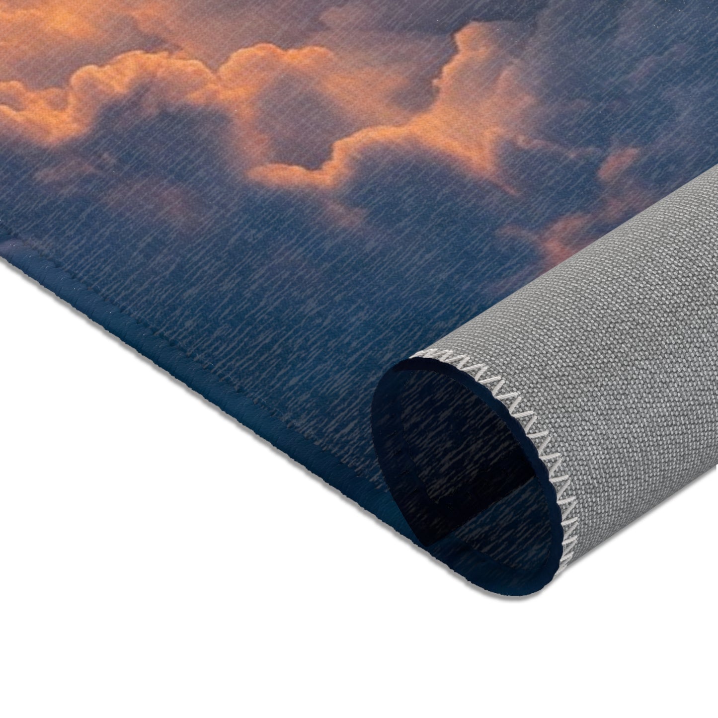 Rocket Ascension Area Rugs – Sunburst Through Clouds Launch Scene