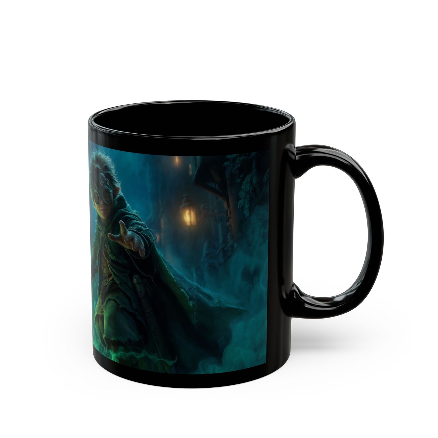 Green-Eyed Sword Apprentice Mug – Twilight Alley Magic