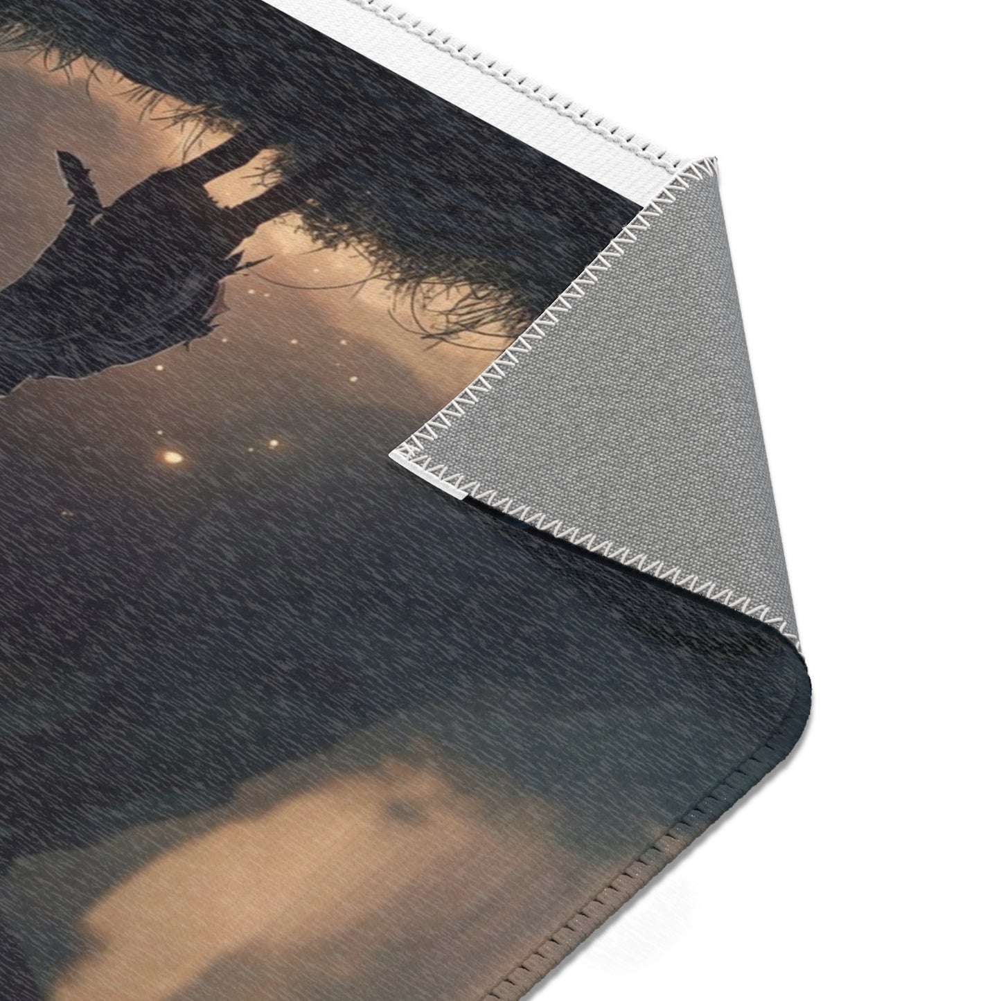 Ancient Dragon Sentinel Area Rugs – Forest Guardian Twilight