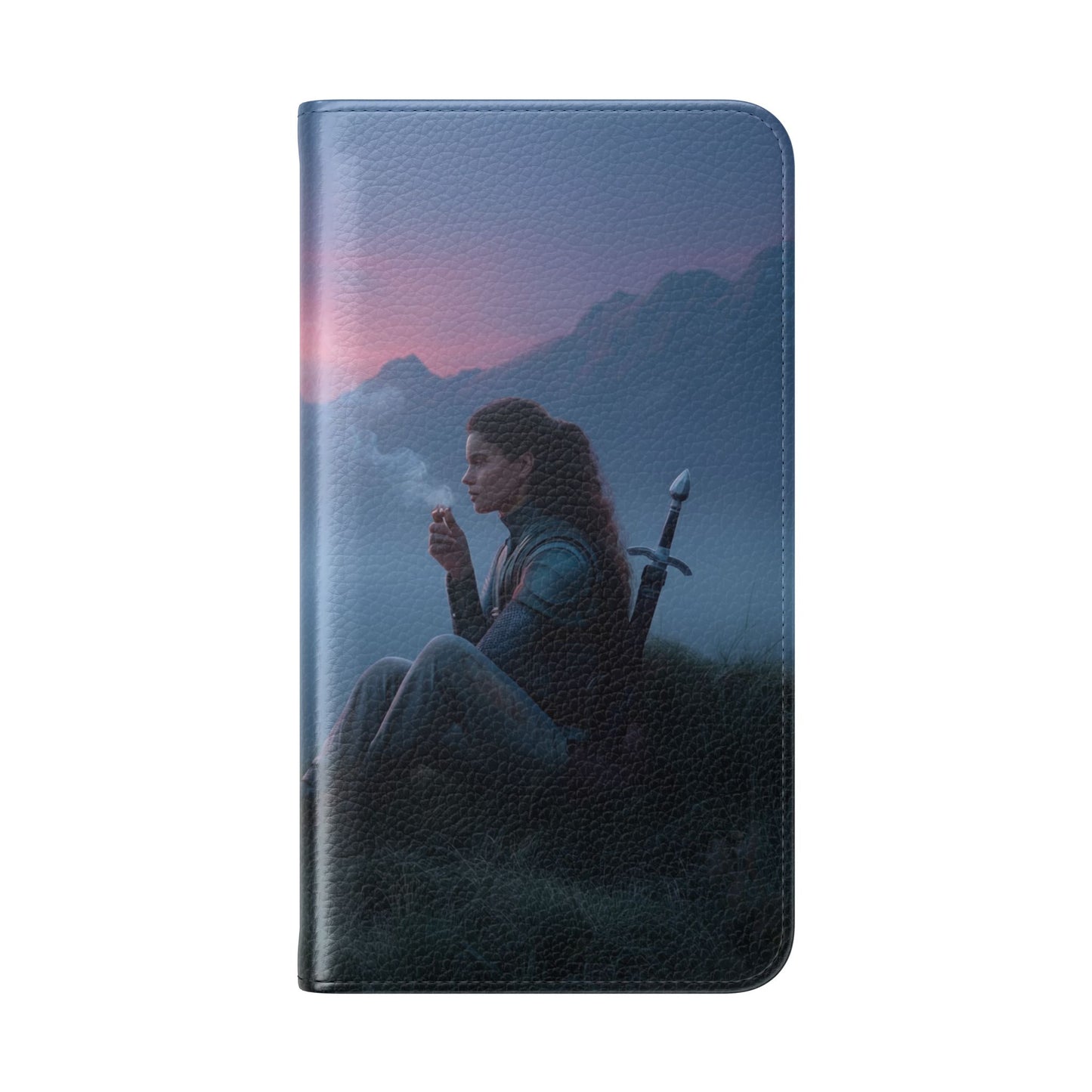 Silent Guardian Flip Cases – Misty Dawn Warrior and Dragon Companion