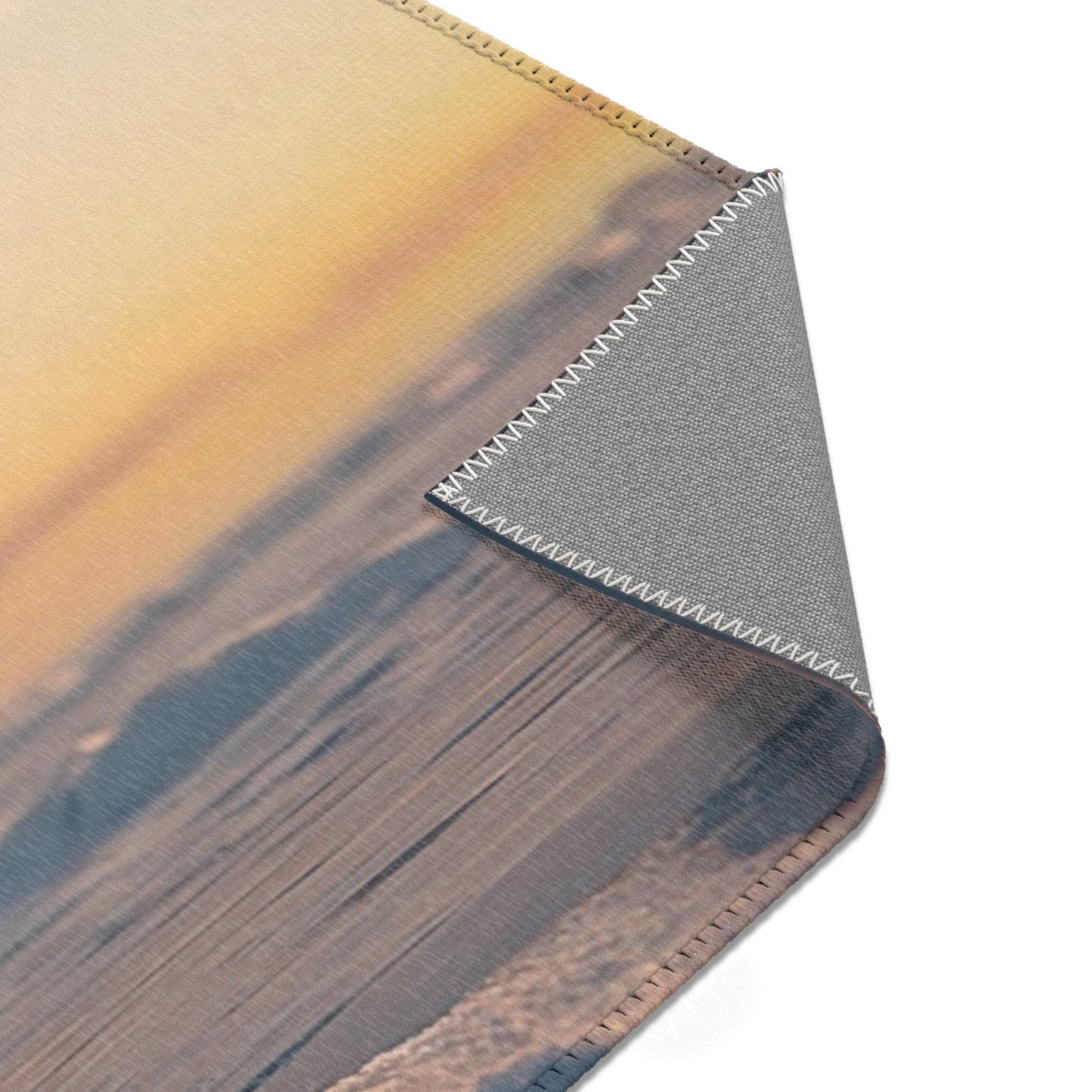 Lighthouse Keeper’s Solitude Area Rug – Arctic Twilight Beacon