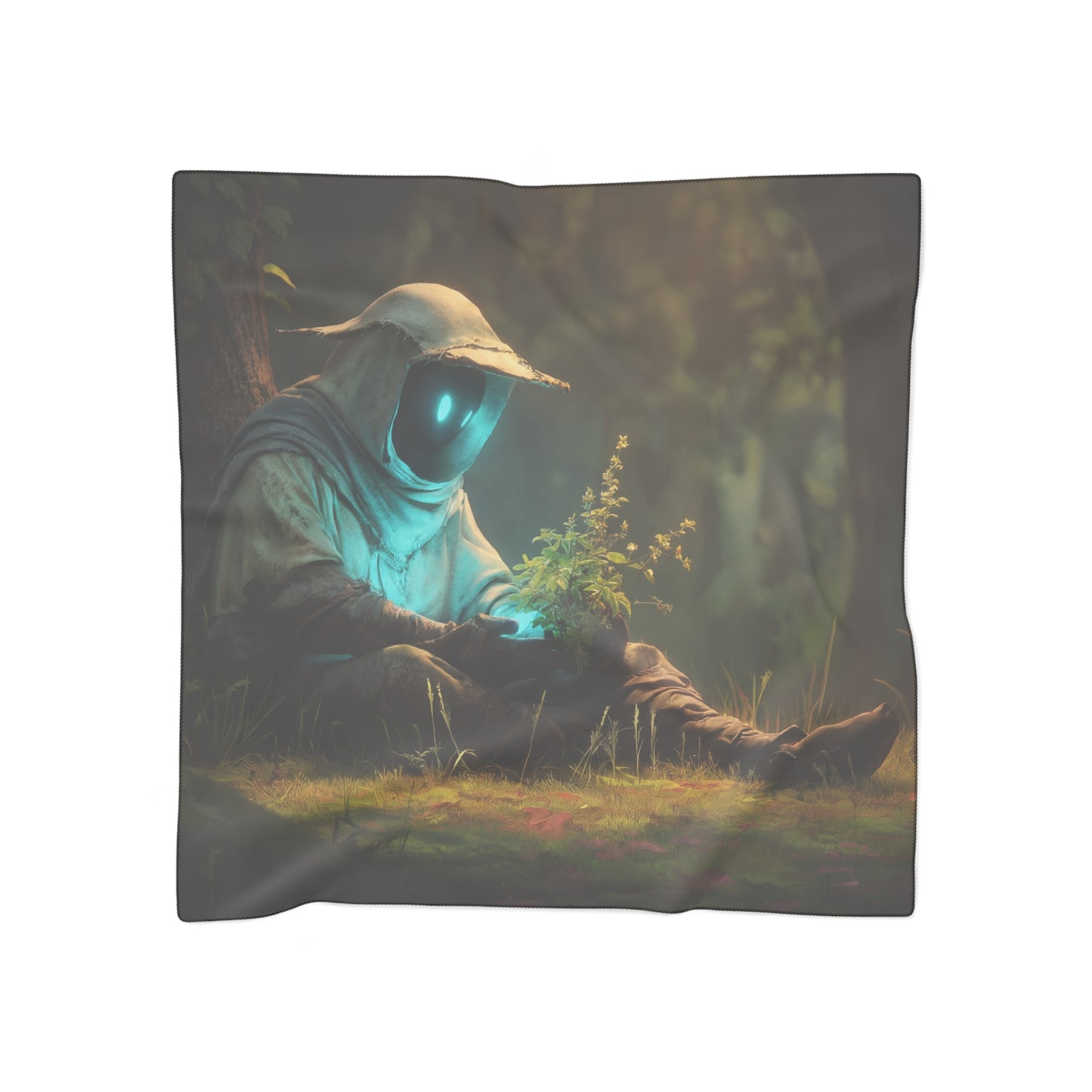 Forest Sentinel Poly Scarf – Glow of the Ancient Grove