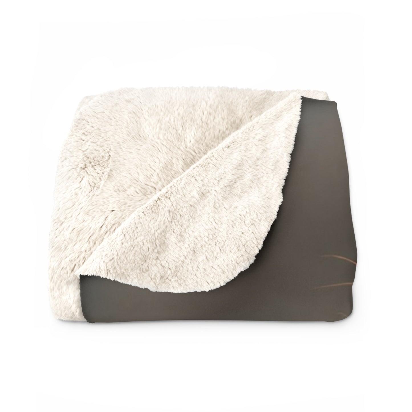 Moss-Haired Gnomkin Sherpa Fleece Blanket – Ember-Red Quill Guardian Wrap