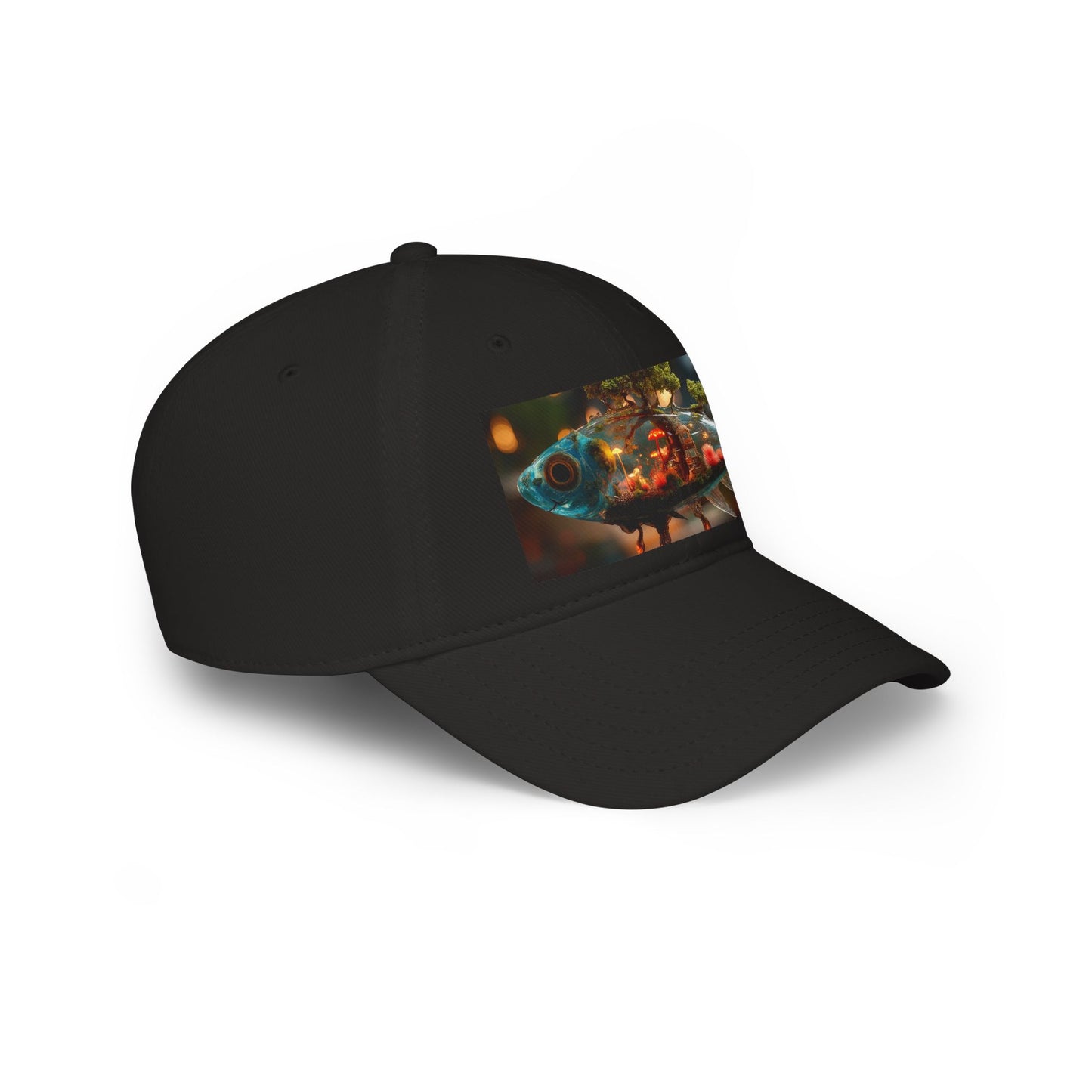 Forest Within Fish Low Profile Baseball Cap – Bioluminescent Underwater Sanctuary
