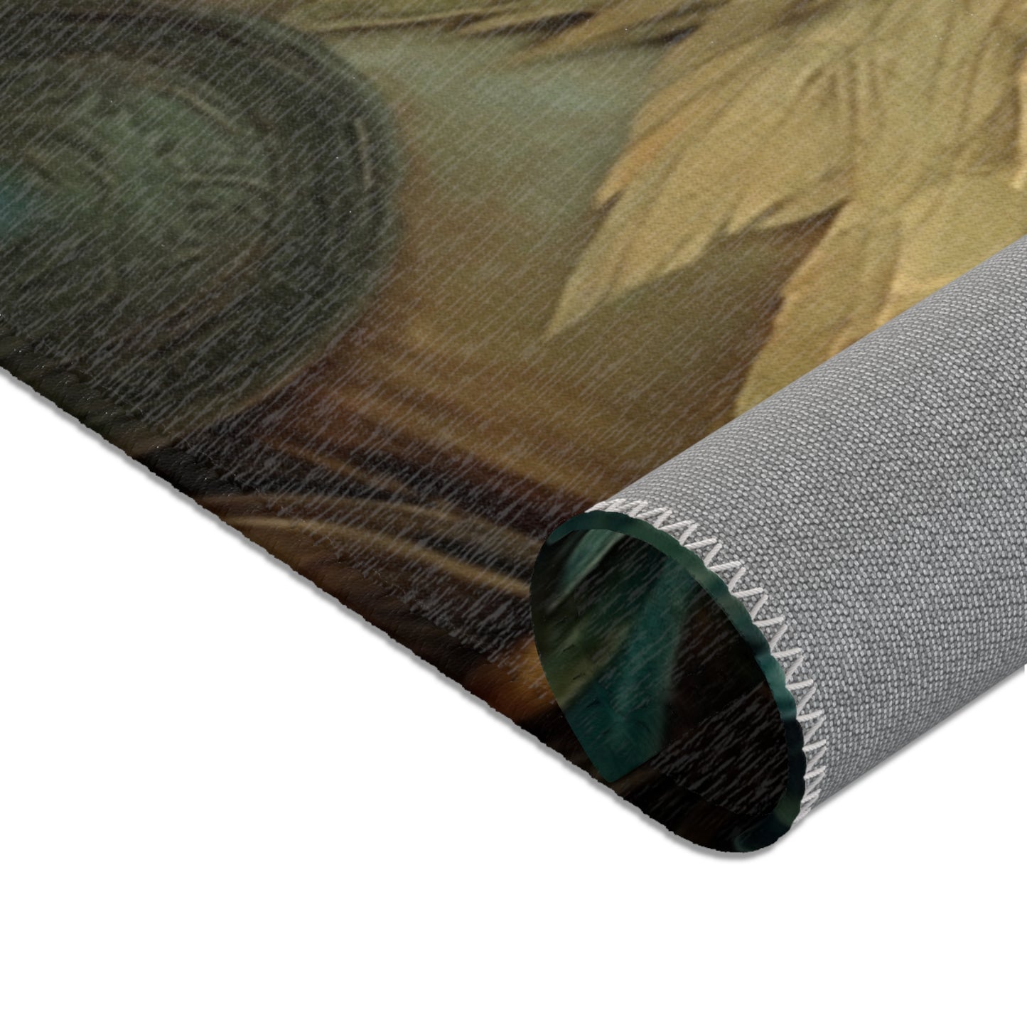 Mushroom Knight Area Rug – Sunlit Jungle Guardian