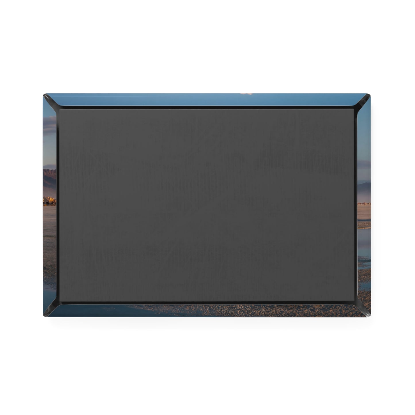 Desert Dice Button Magnet, Rectangle (1 & 10 pcs) – Sunset Reflection at Burning Man