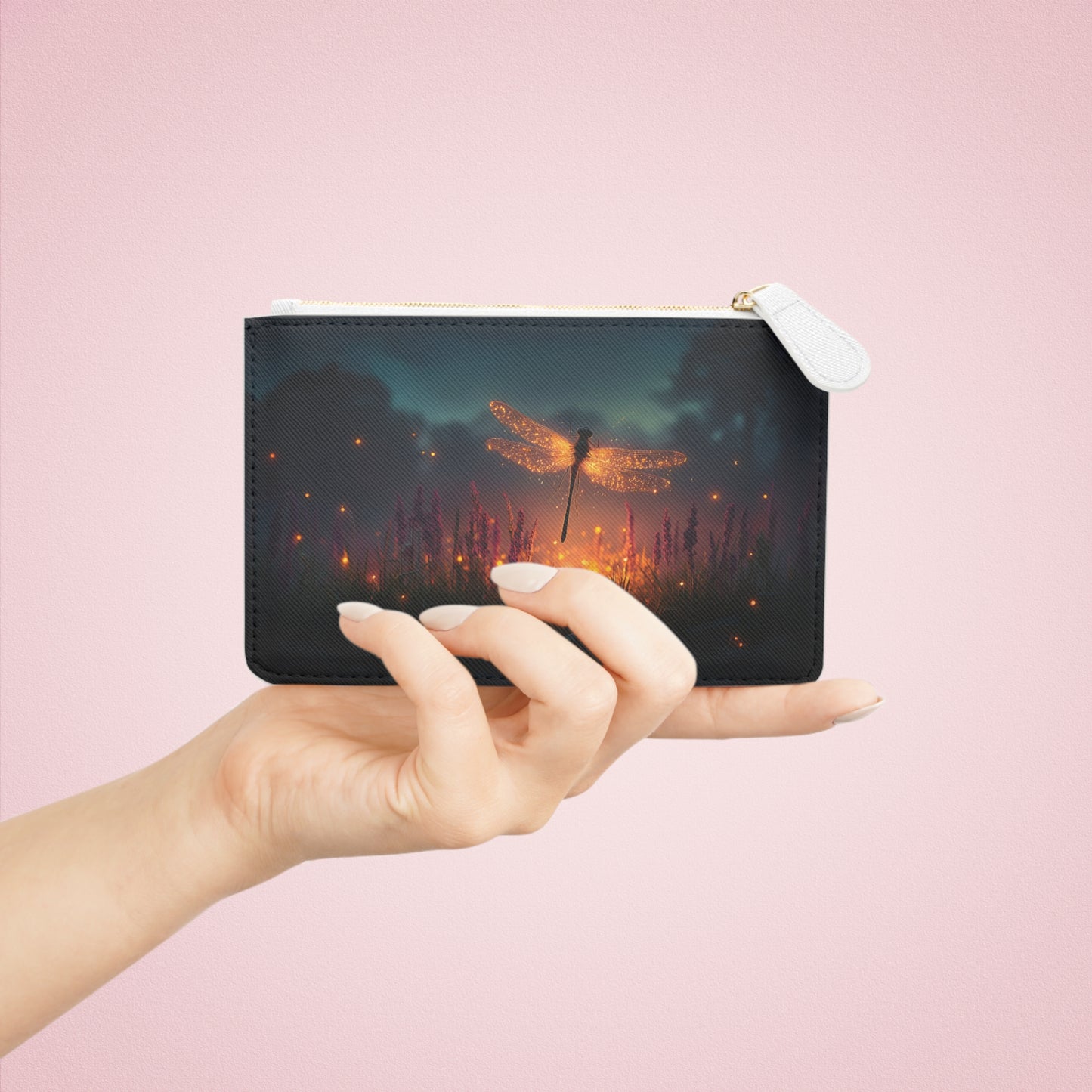 Glowing Dragonfly Mini Clutch Bag – Twilight Firefly Dreamscape