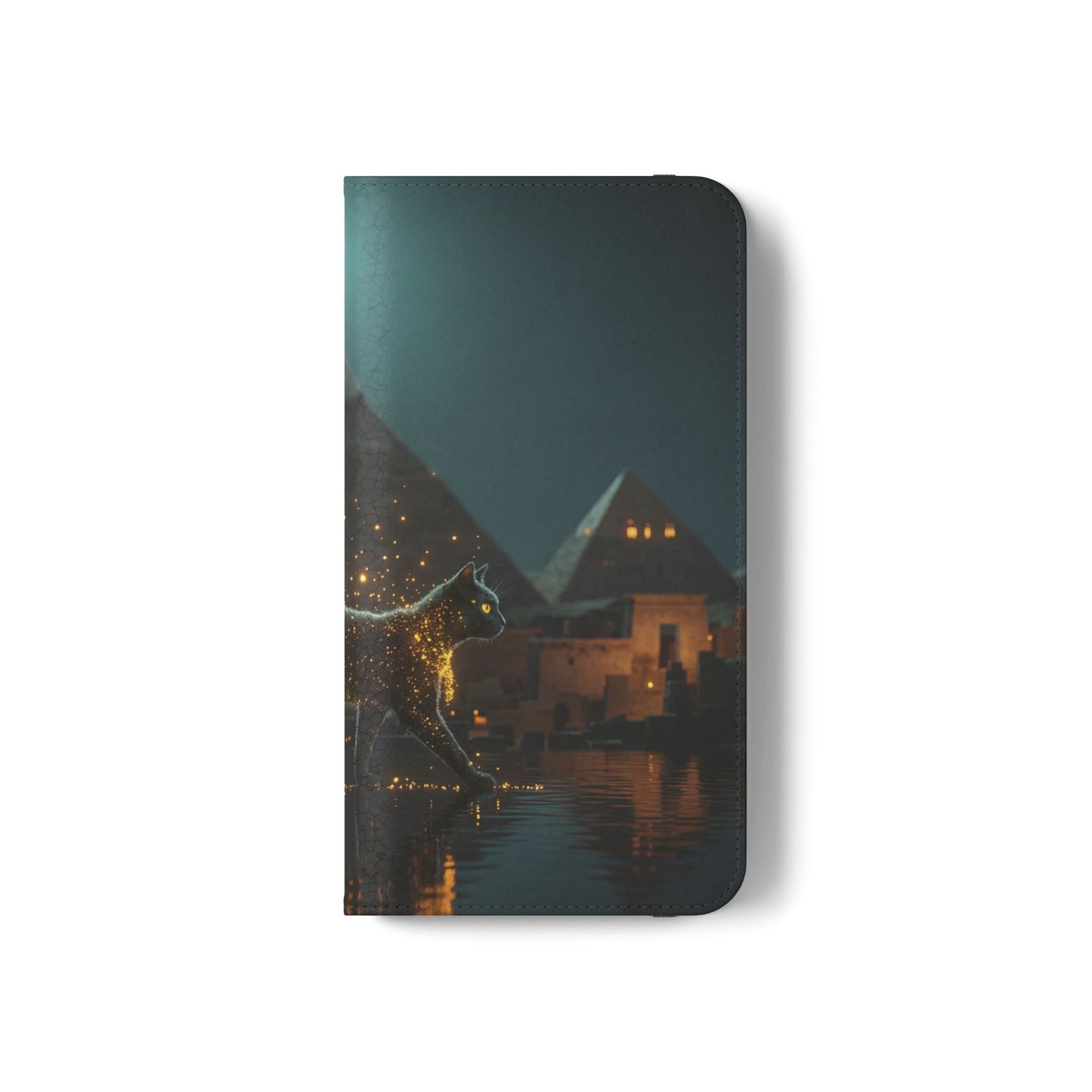 Celestial Vortex Flip Cases – Indigo Cloud Dreamscape