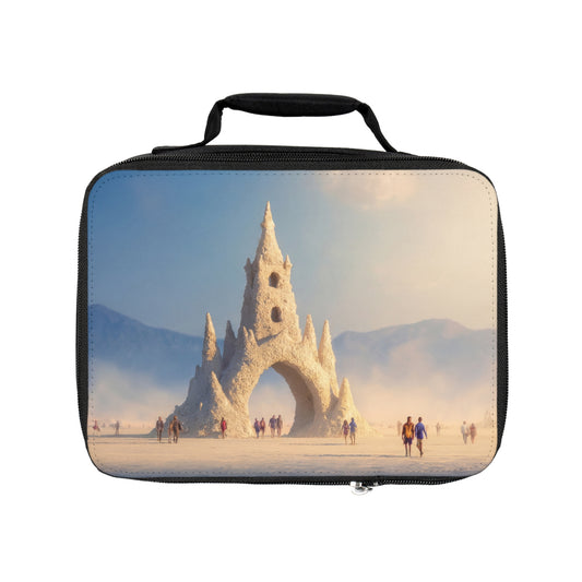 Desert Castle Lunch Bag – Sunlit Sandstone Archway Dreamscape