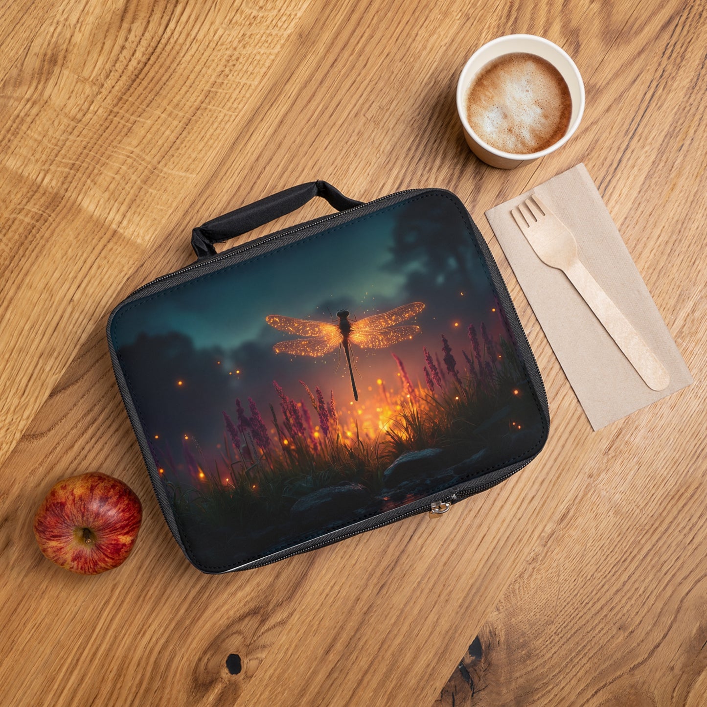 Glowing Dragonfly Lunch Bag – Twilight Meadow Magic