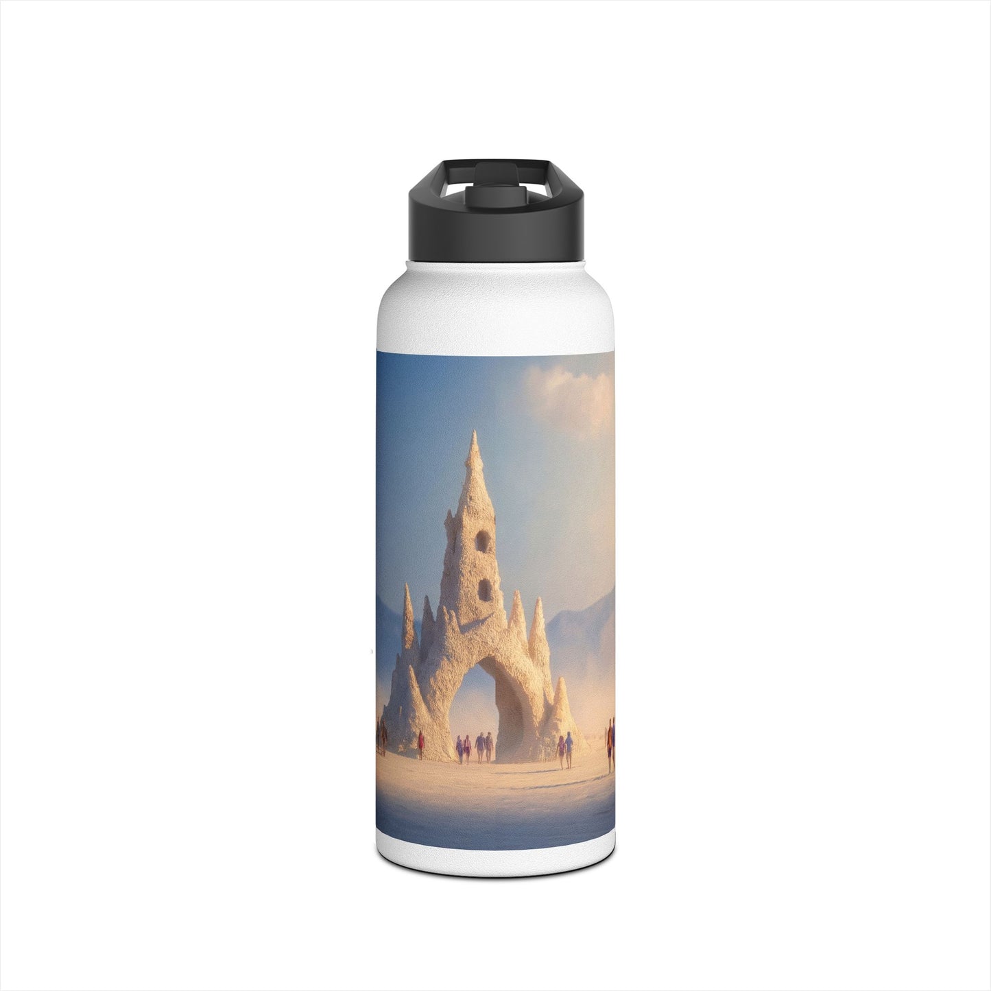 Desert Cathedral Water Bottle – Sunlit Sandstone Sanctuary