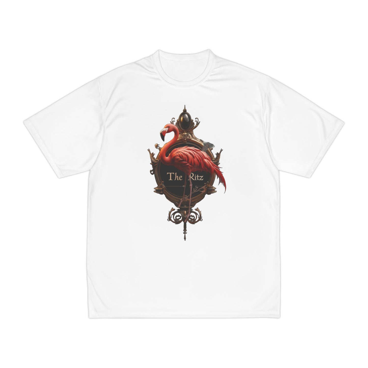 The Ritz Flamingo Men's Performance T-Shirt – Gilded Ornamentation Graphic Tee