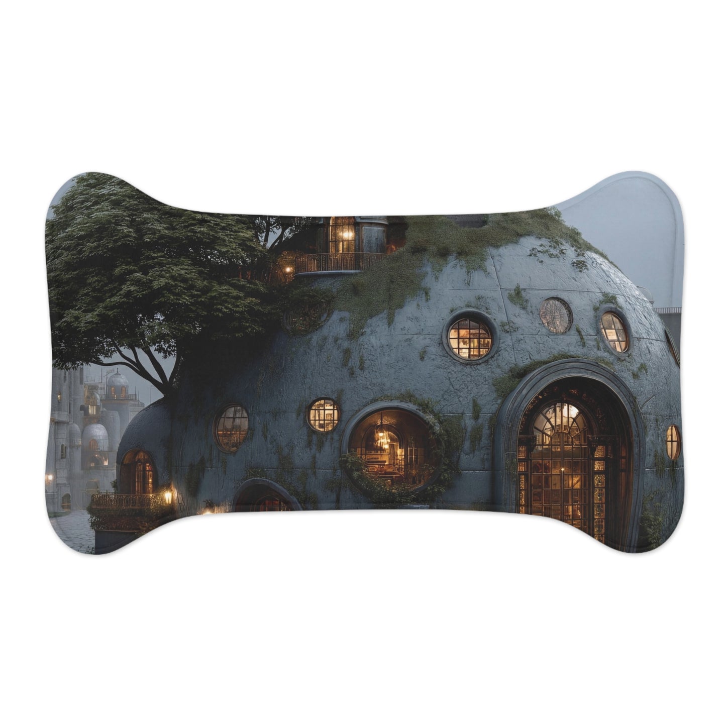 Moonlit Treehouse Dome Mat – Whispers of the Ancient Grove